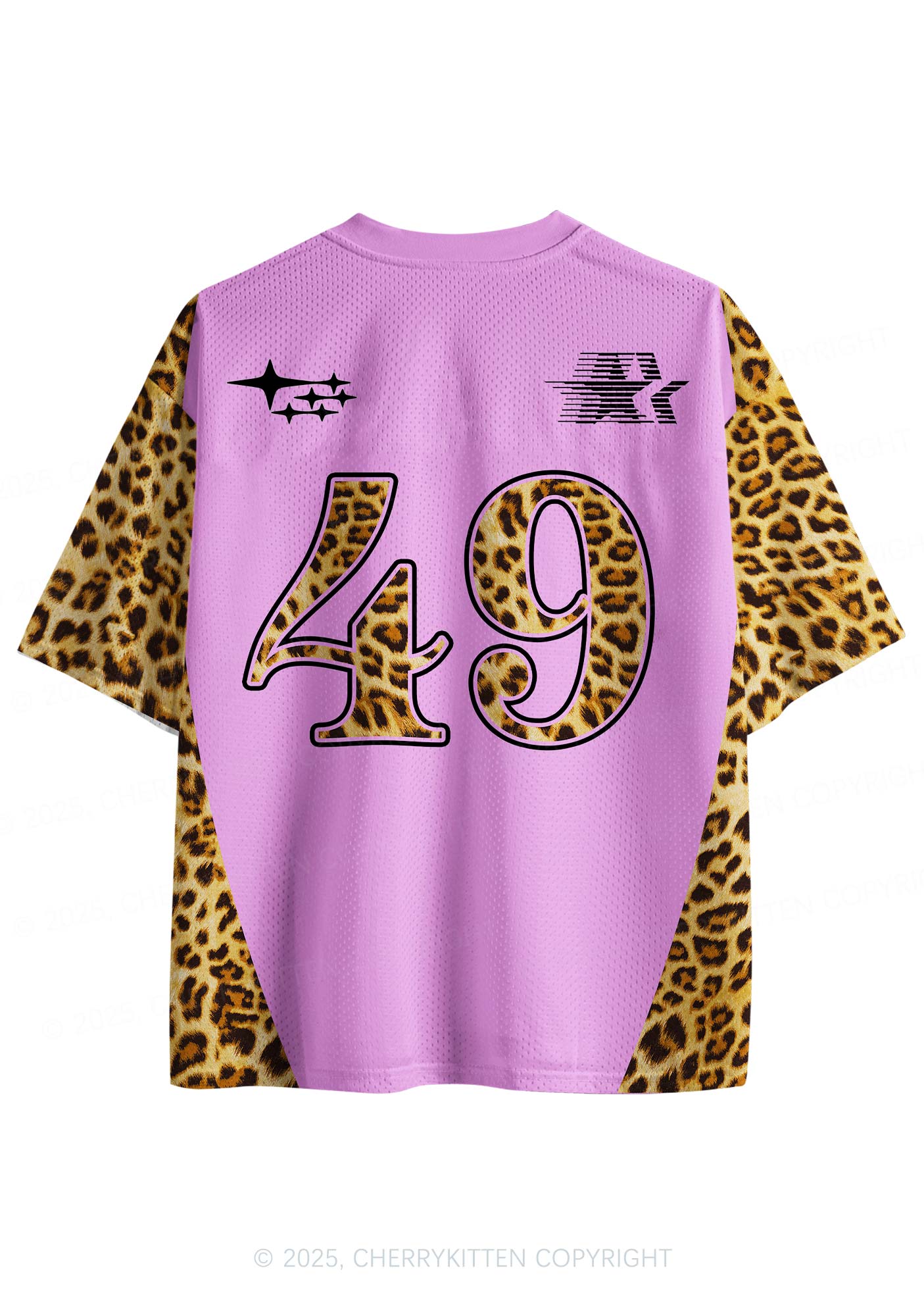 Custom Pink Cxxt Leopard Y2K Sport Jersey Shirts Cherrykitten
