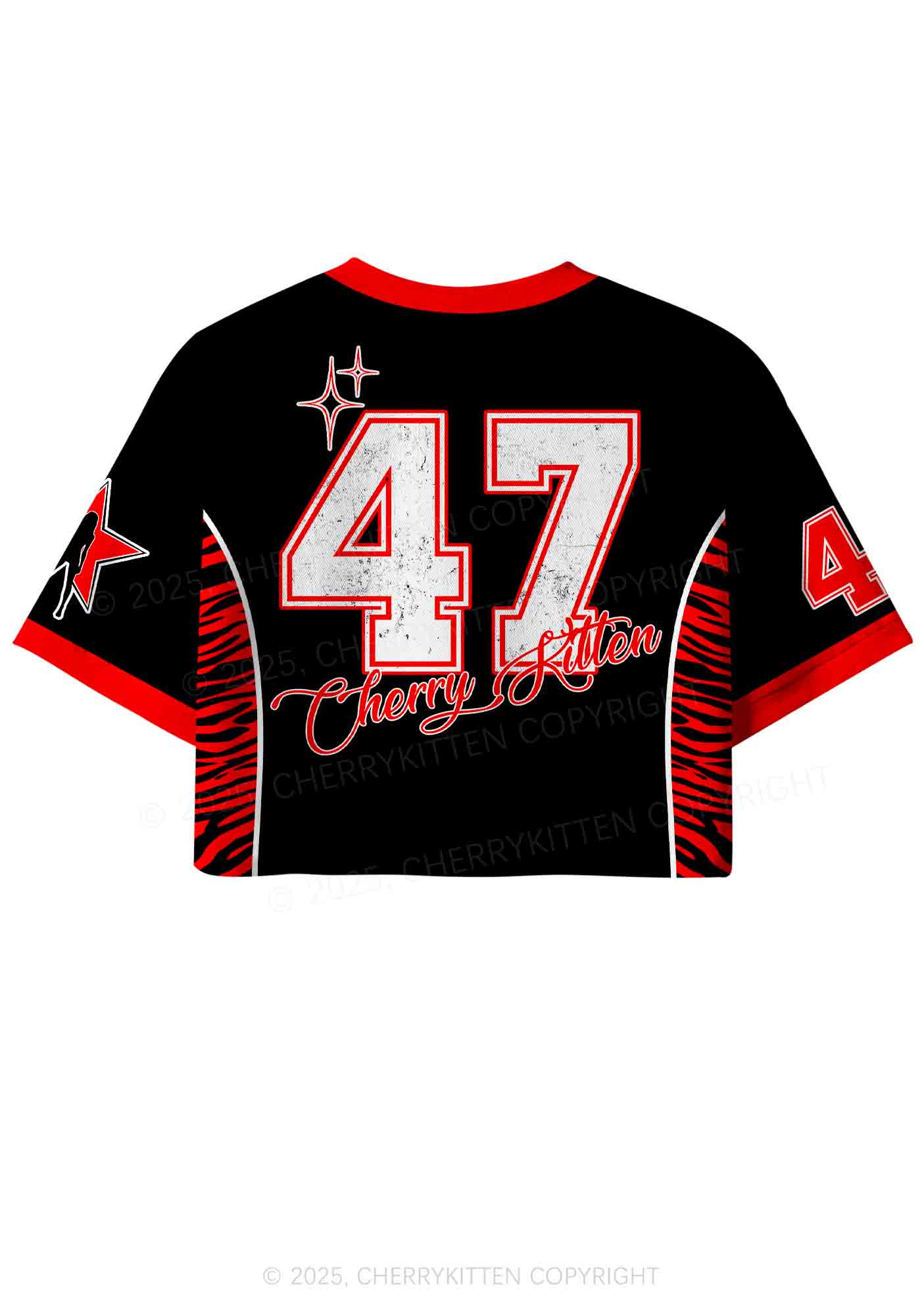 Custom Abuser Dies Y2K Crop Sport Jersey Shirts Cherrykitten