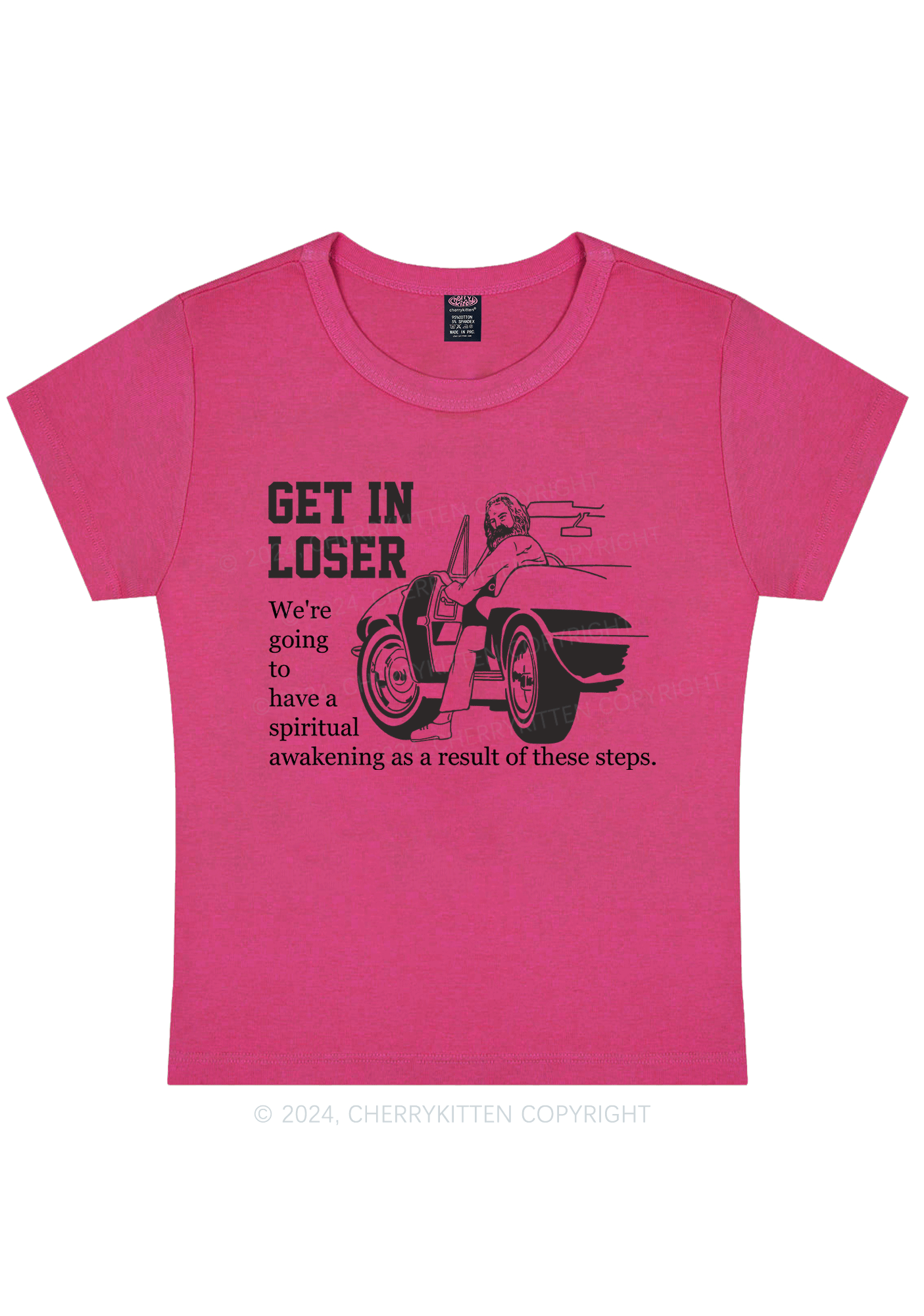 Curvy Spiritual Awakening Y2K Baby Tee Cherrykitten
