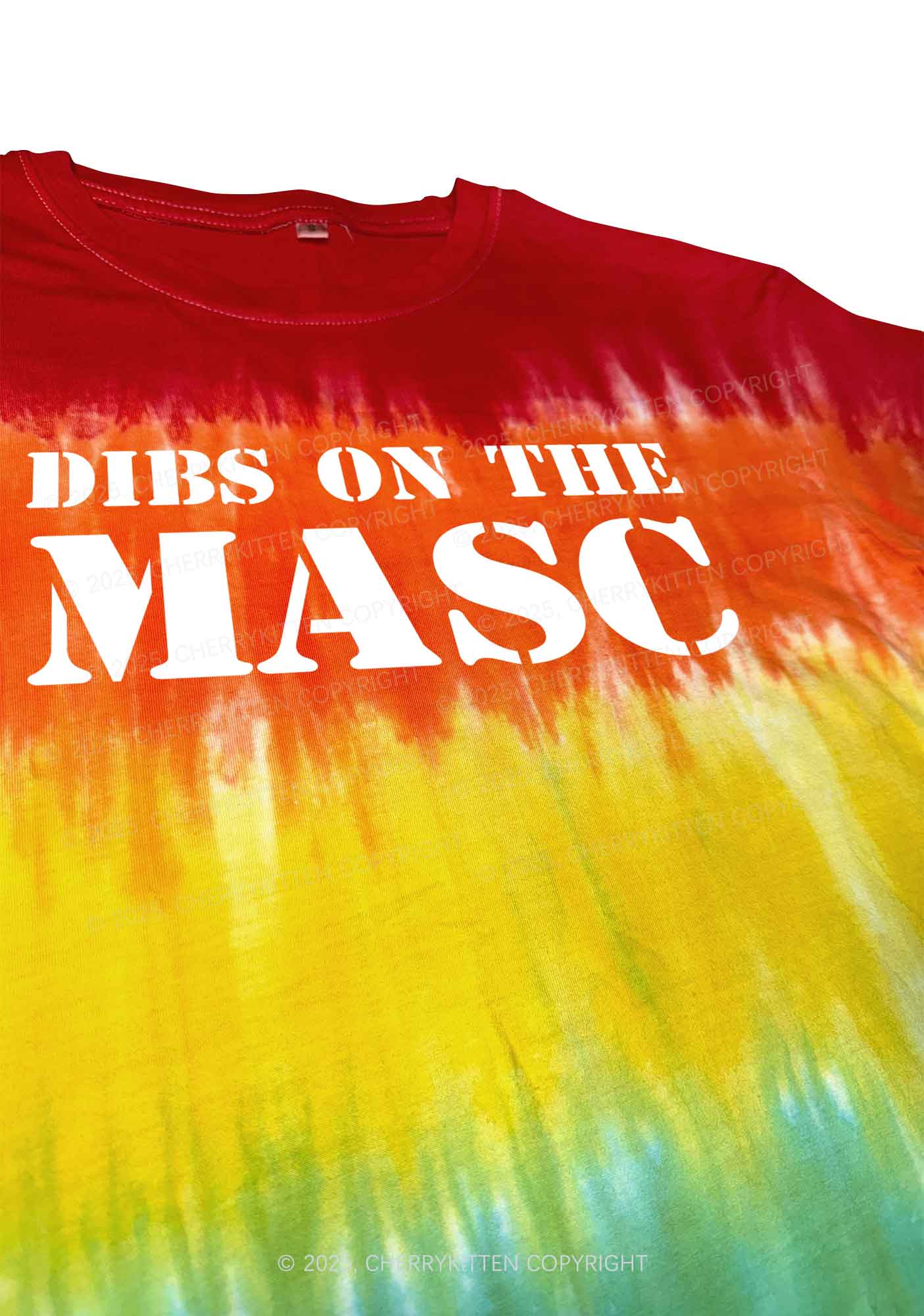Dibs On The Masc Pride Y2K Tie Dye Shirts Cherrykitten
