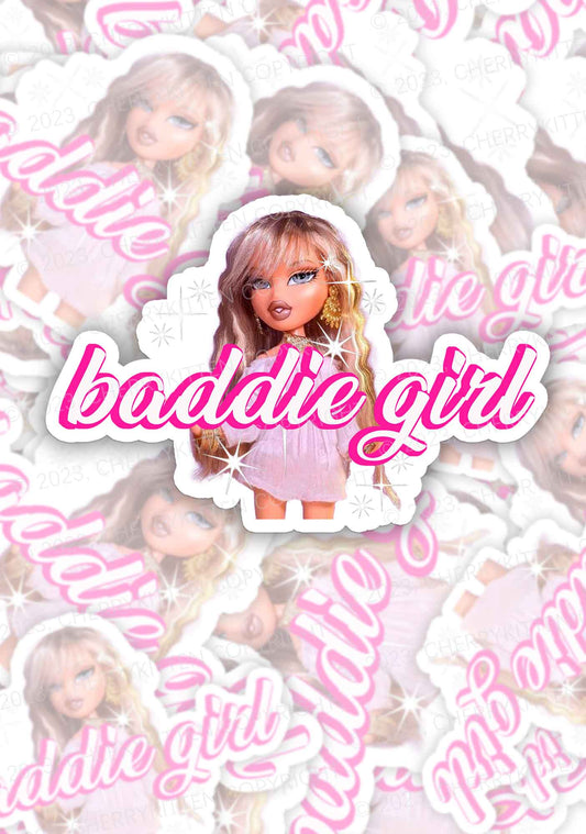 Shiny Baddie Girl 1Pc Y2K Sticker Cherrykitten