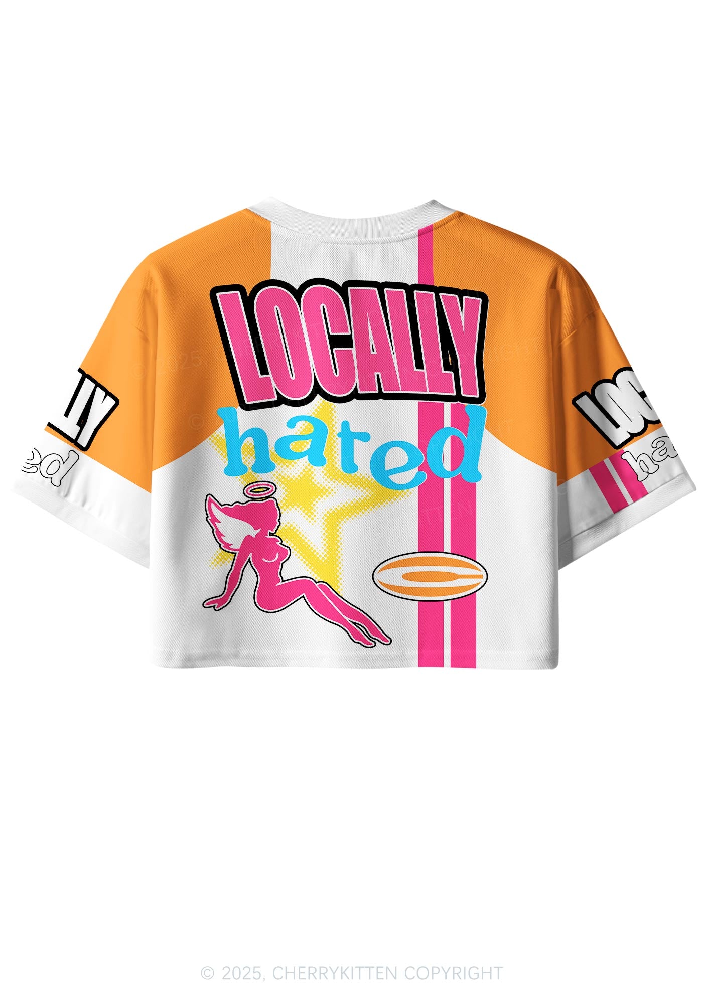 Custom Locally Hated Girl Y2K Crop Sport Jersey Shirts Cherrykitten