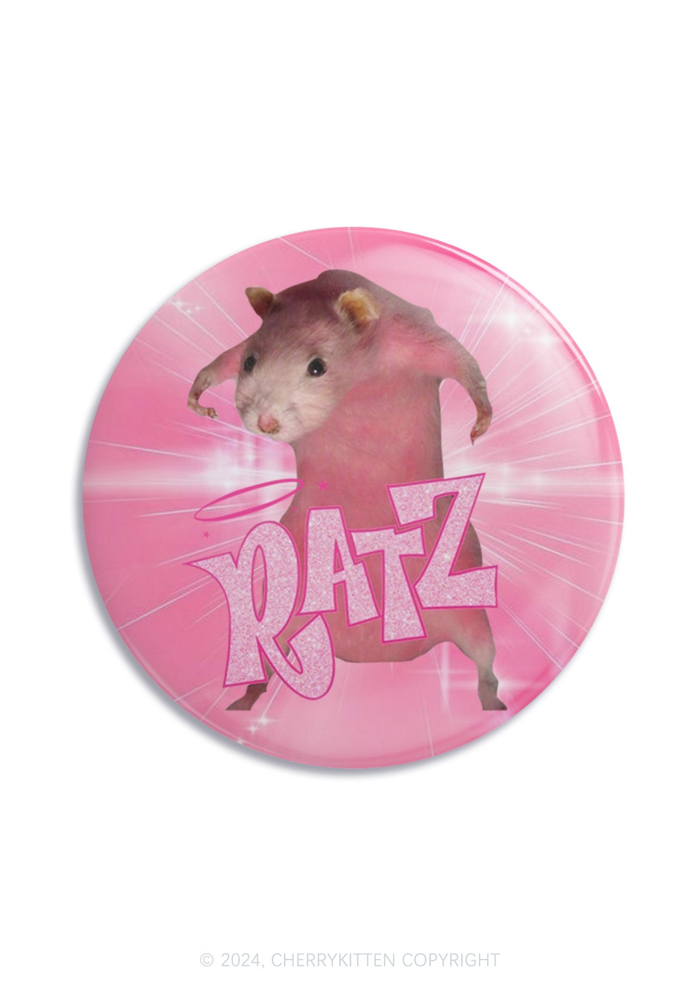 ๐ Pink Ratz 1Pc Y2K Pin Badge Cherrykitten (100% off)