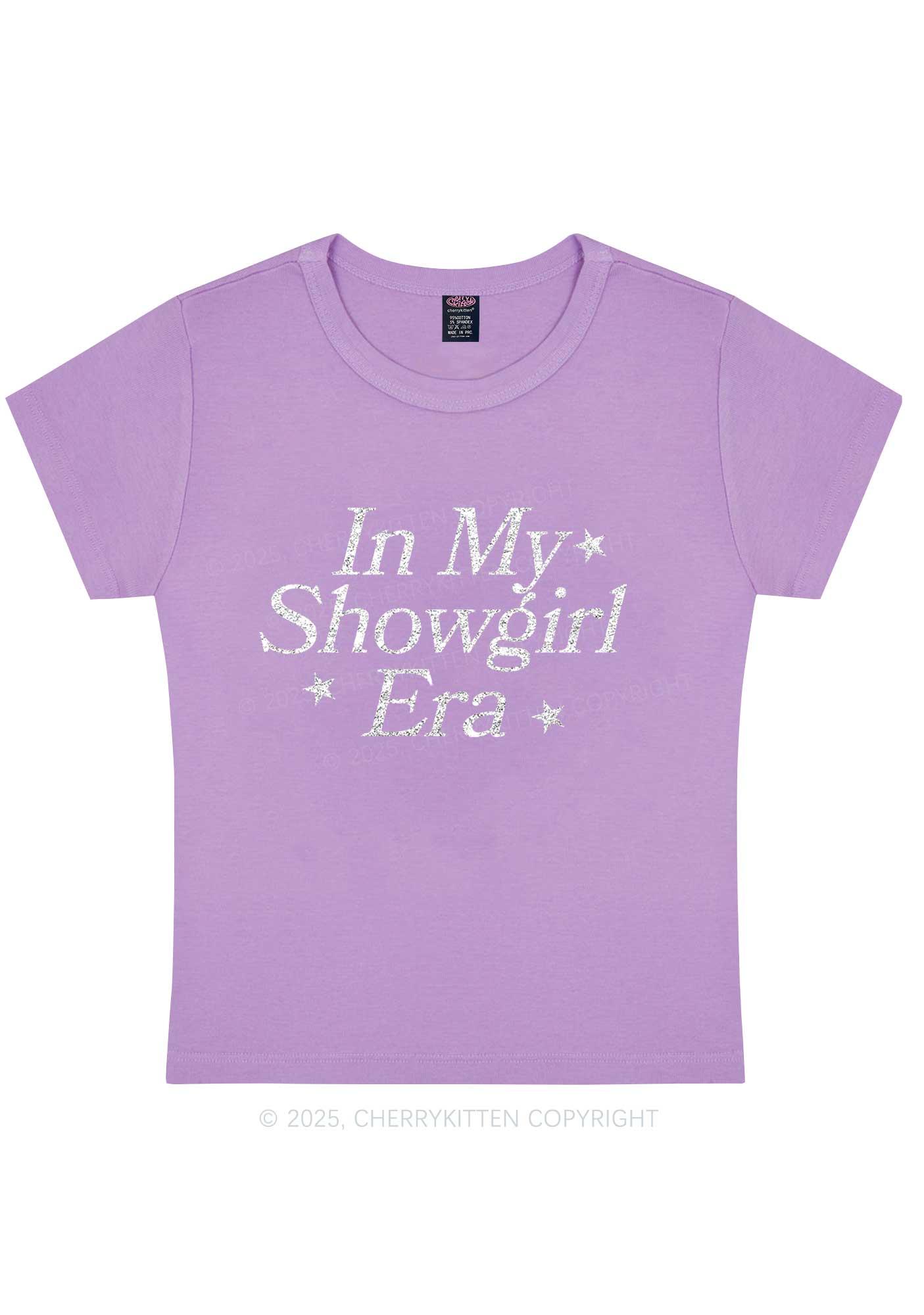 Glitter In My Era TS Y2K Baby Tee Cherrykitten