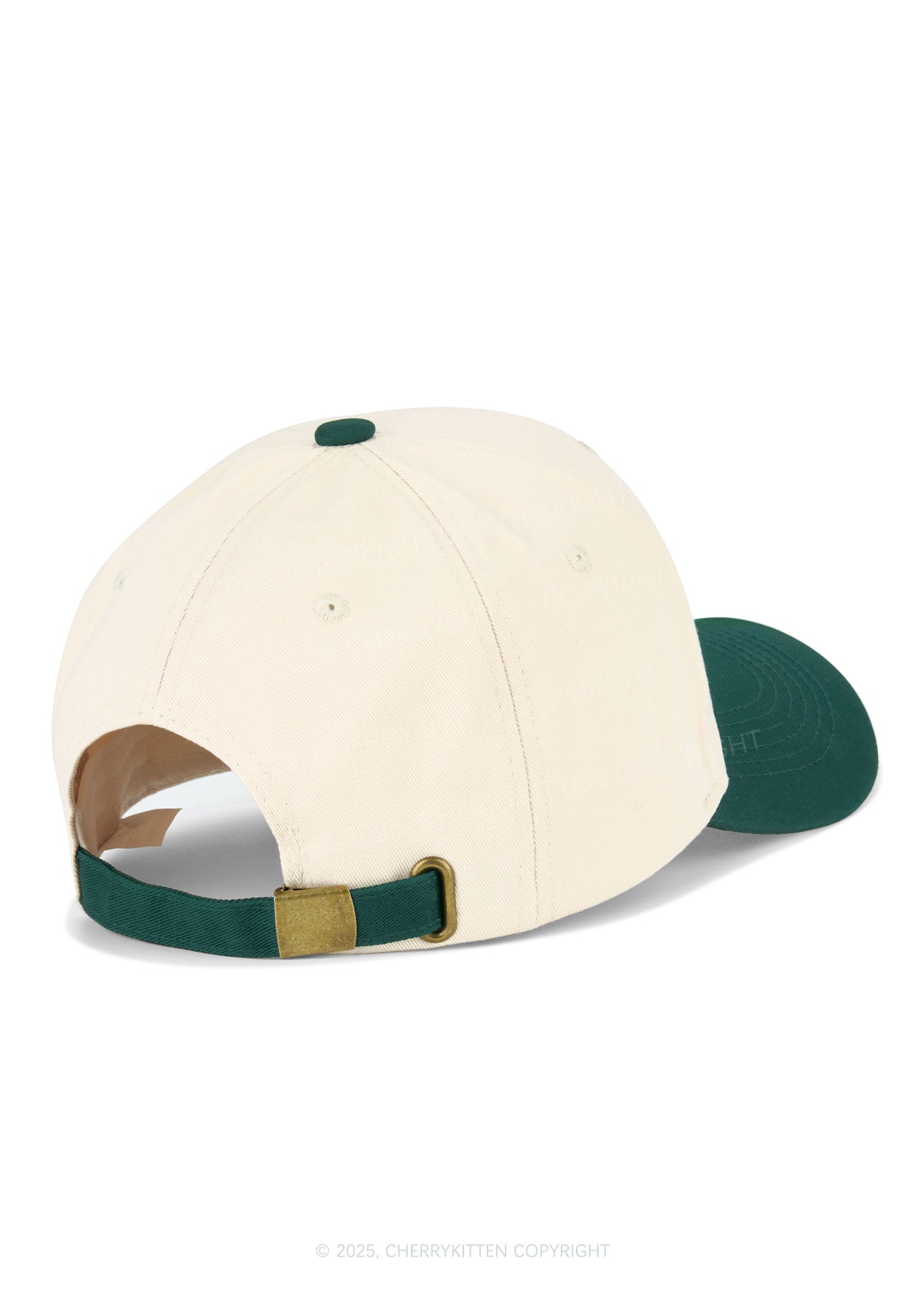 Green Brat Y2K Color Block Baseball Cap Cherrykitten