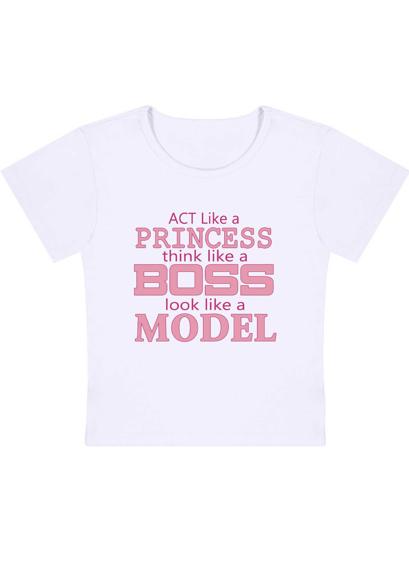 Curvy Princess Boss Model Baby Tee