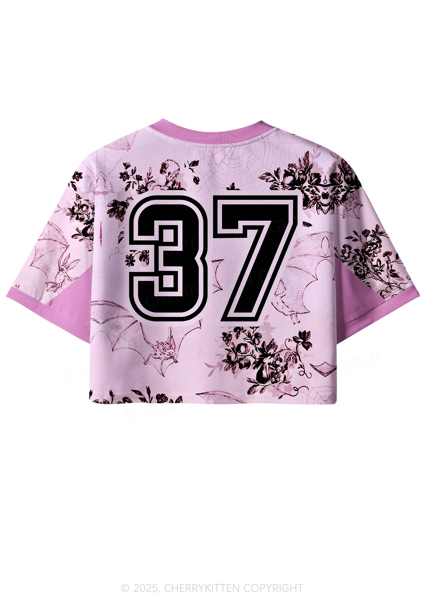 Custom Pink Bat Y2K Crop Sport Jersey Shirts Cherrykitten