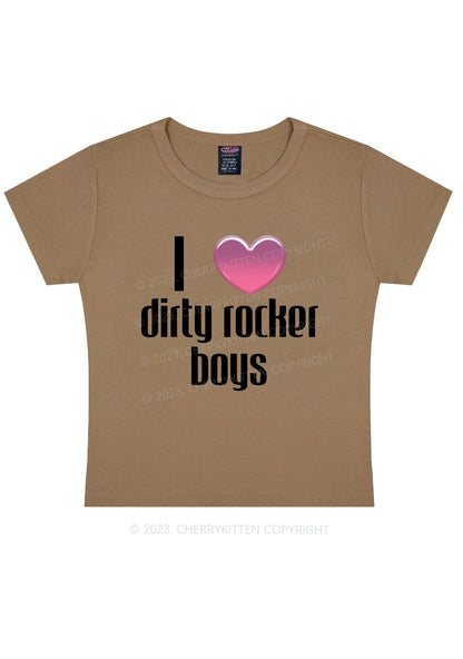 Dirty Rocker Boys Y2K Baby Tee Cherrykitten