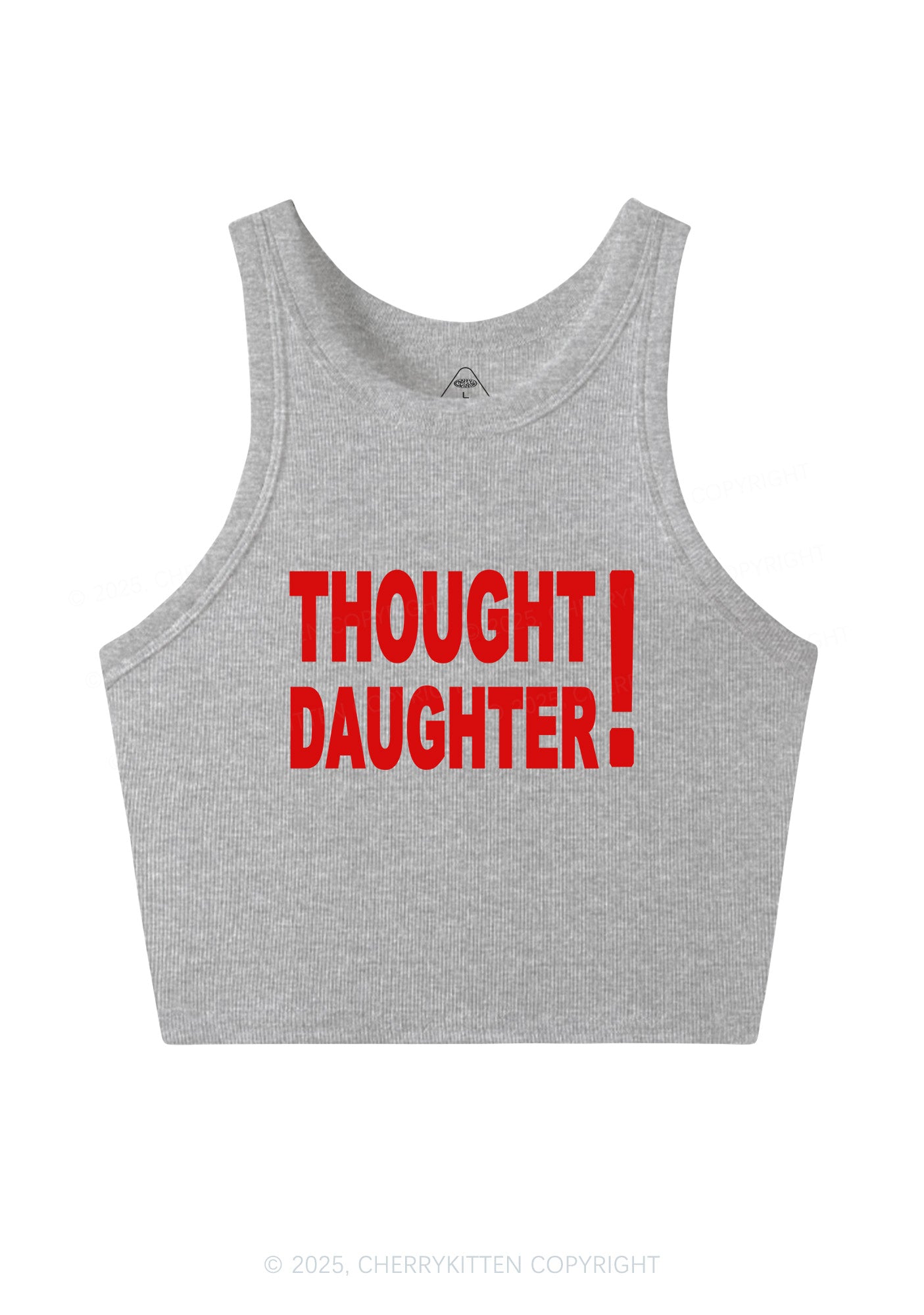 Thought Daughter Y2K Crop Tank Top Cherrykitten
