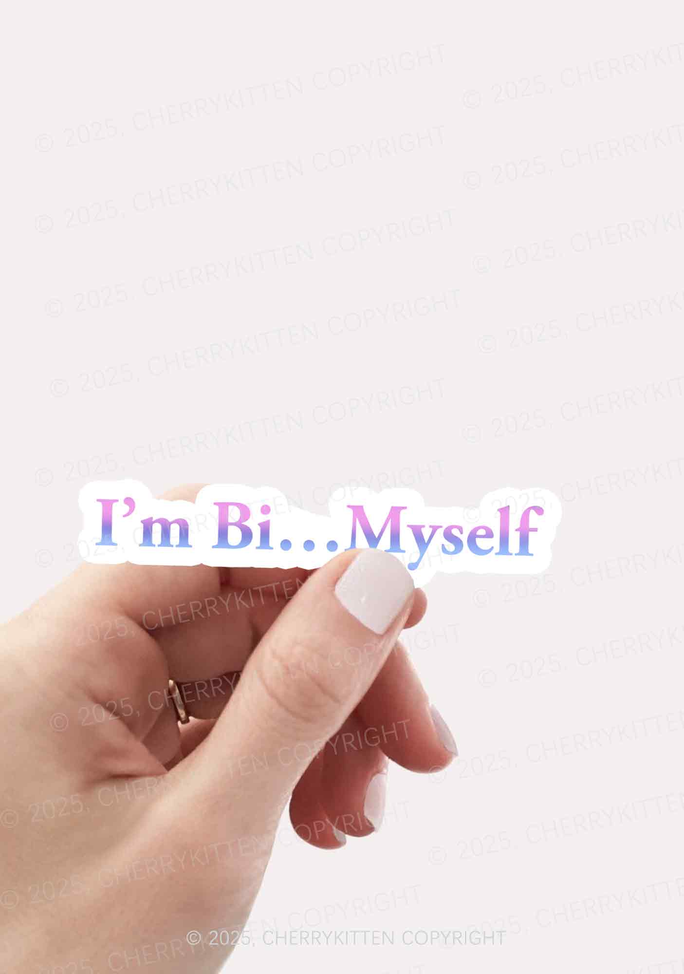 Im Bi Myself Pride 1Pc Y2K Sticker Cherrykitten