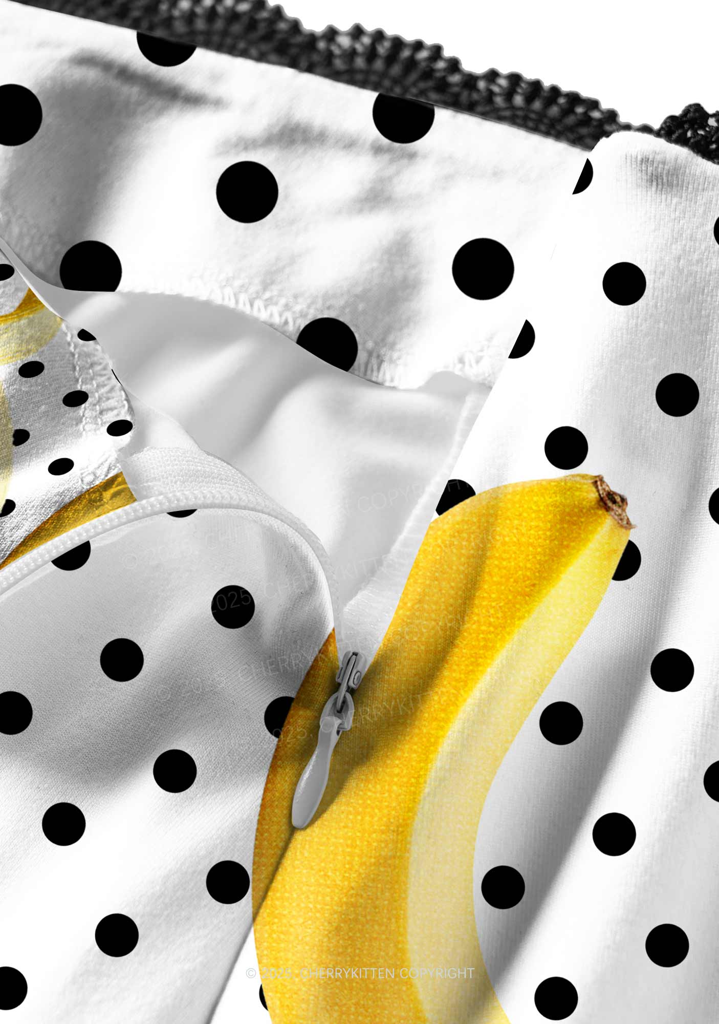 Yellow Banana Y2K Print Midi Skirt Cherrykitten