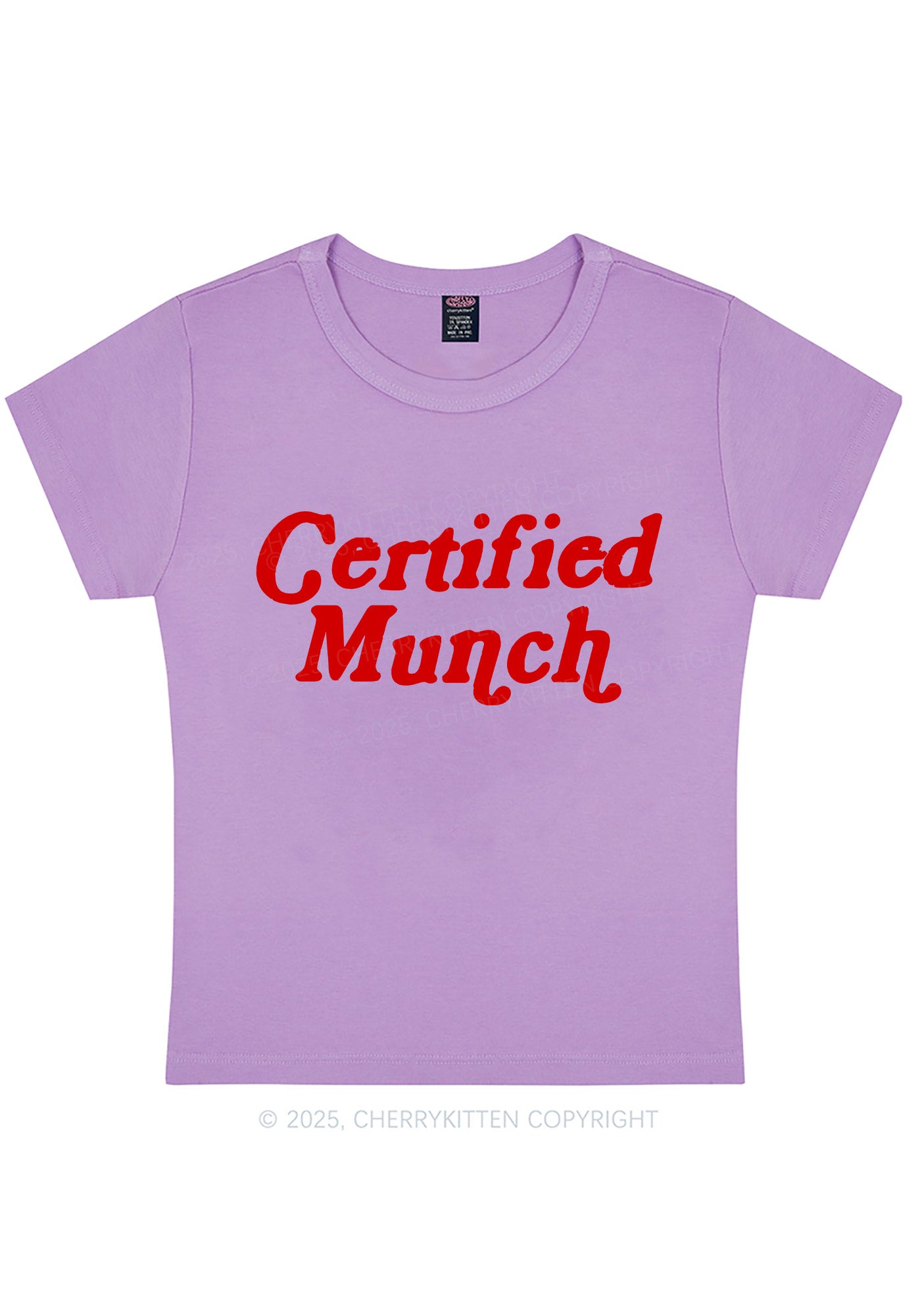 Certified Munch Y2K Baby Tee Cherrykitten