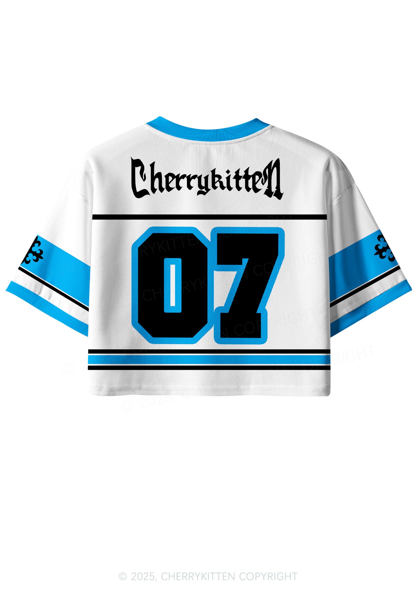 Custom Smoke Blunt Y2K Crop Sport Jersey Shirts Cherrykitten