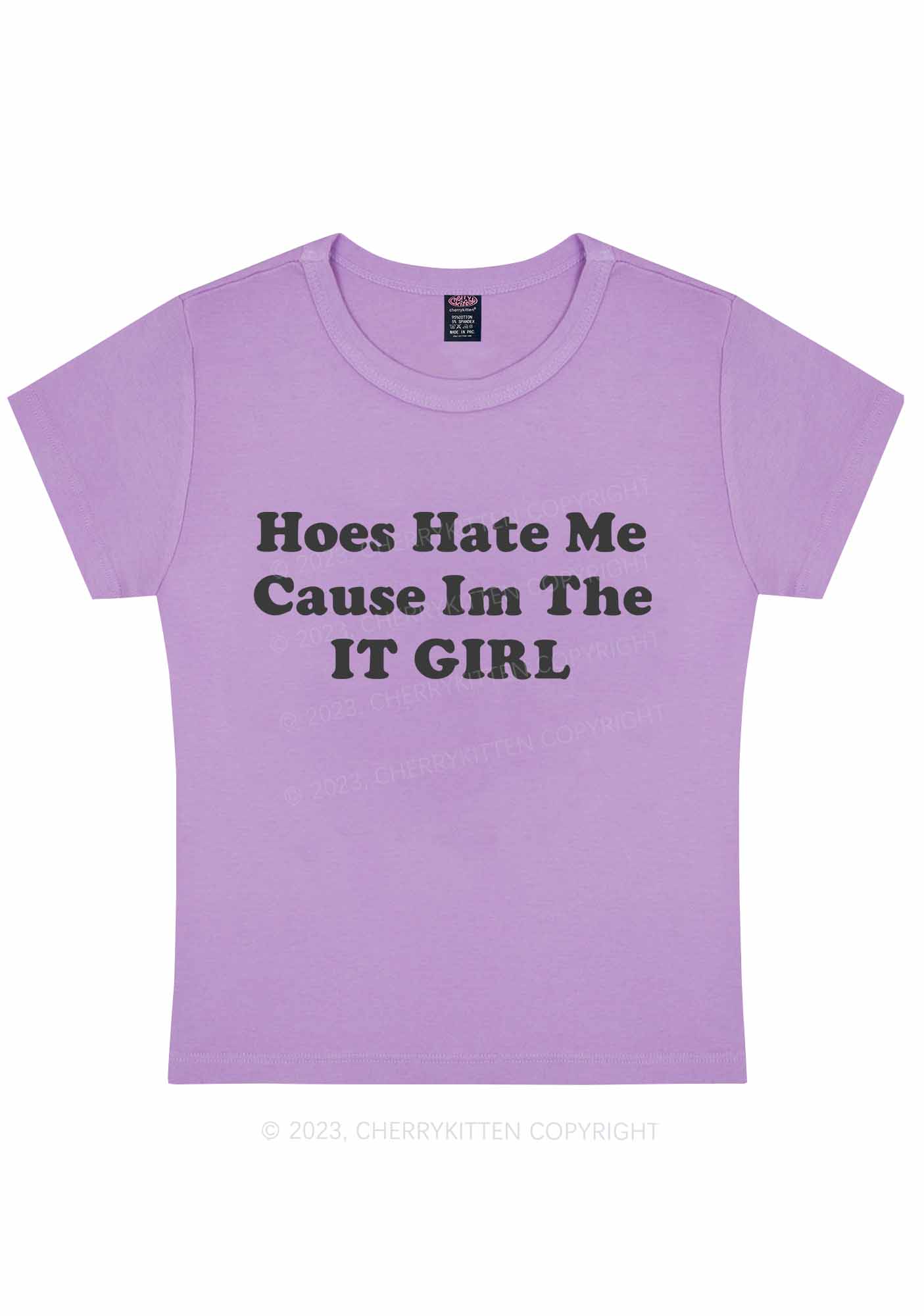 The IT Girl Y2K Baby Tee Cherrykitten