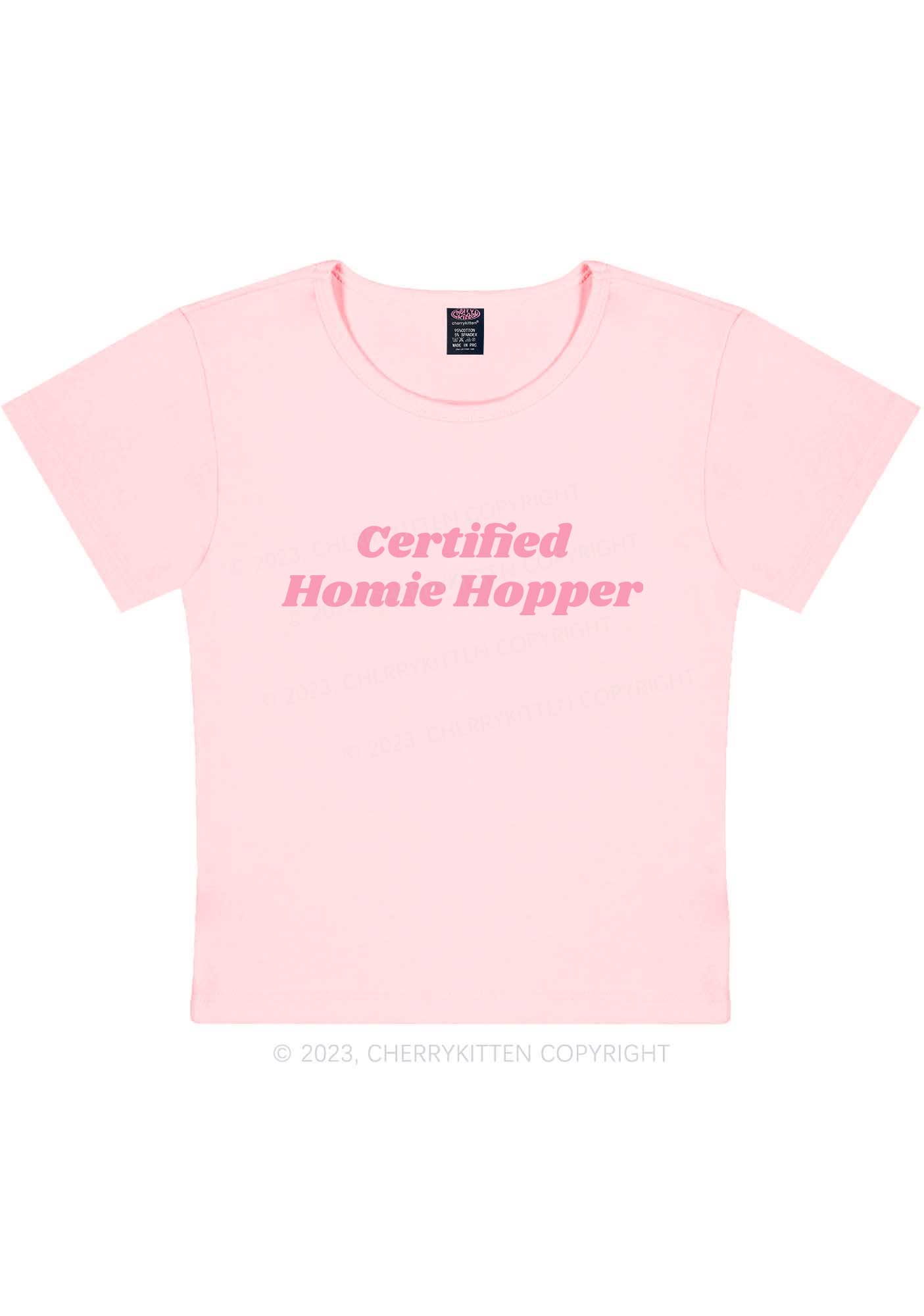 Certified Homie Hopper Y2K Baby Tee Cherrykitten
