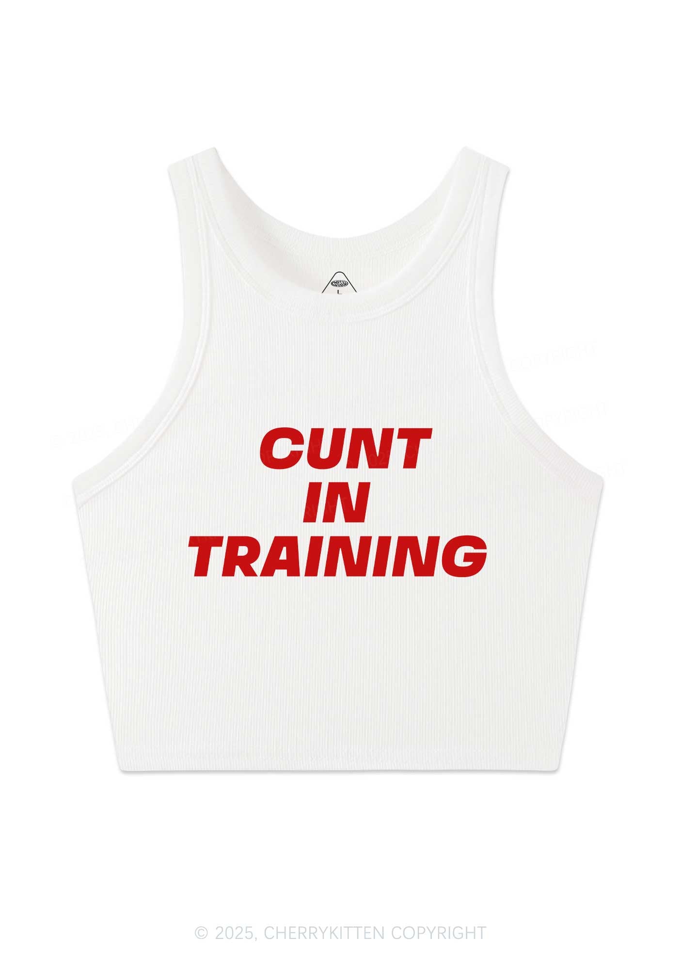Cxxt In Training Y2K Crop Tank Top Cherrykitten