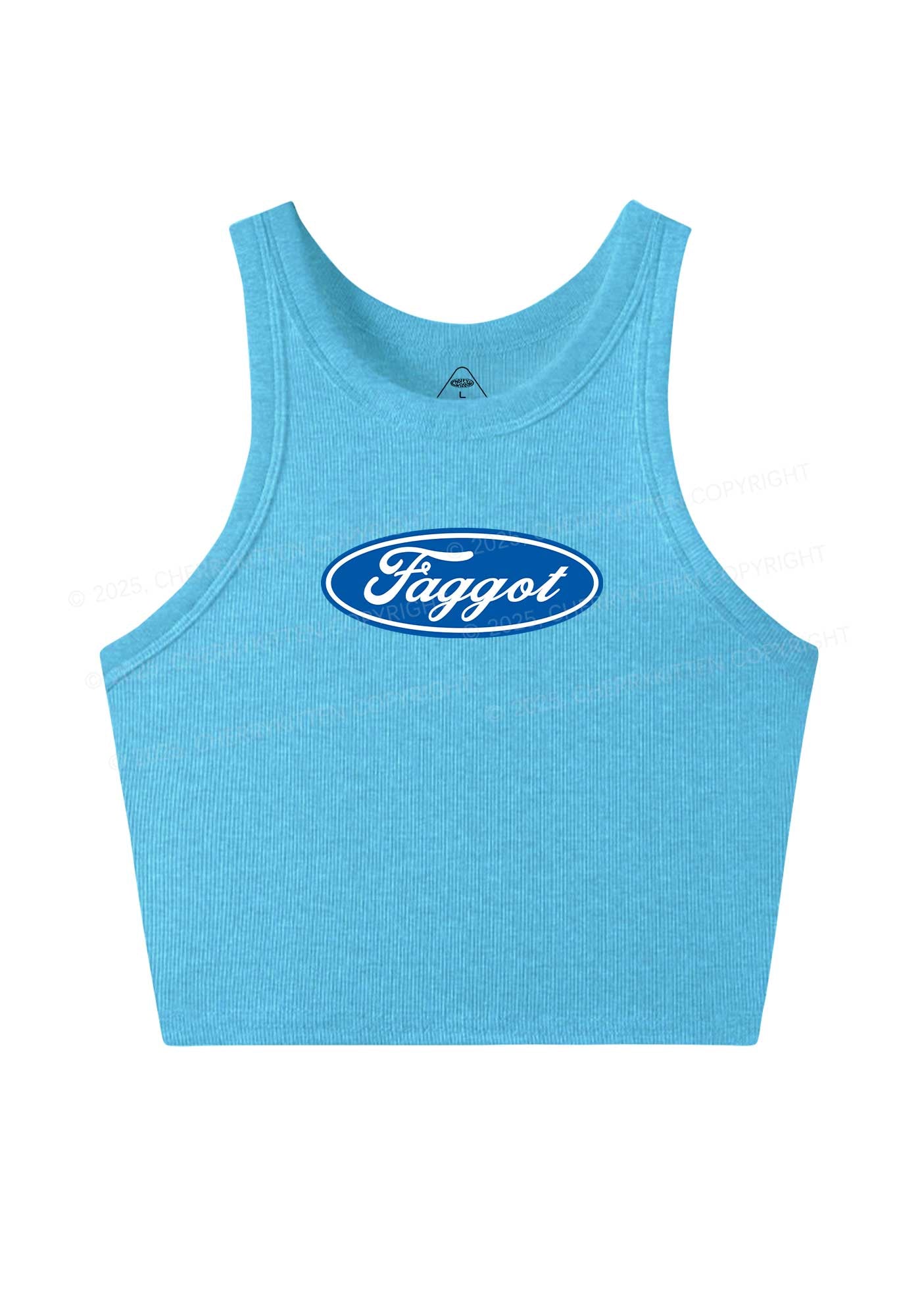 Faggot Pride Y2K Crop Tank Top Cherrykitten