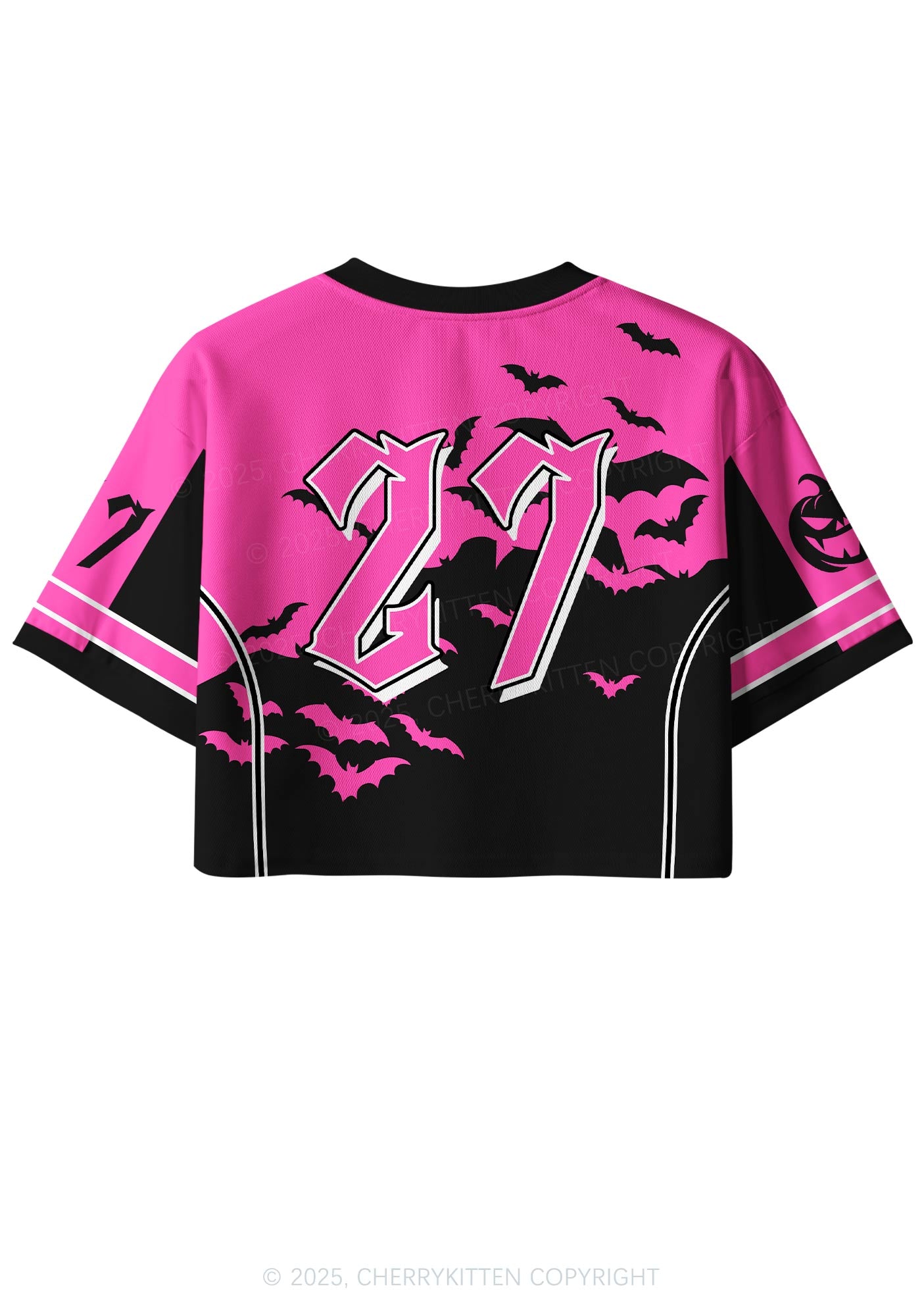 Custom Halloween We Wear Pink Y2K Crop Sport Jersey Shirts Cherrykitten