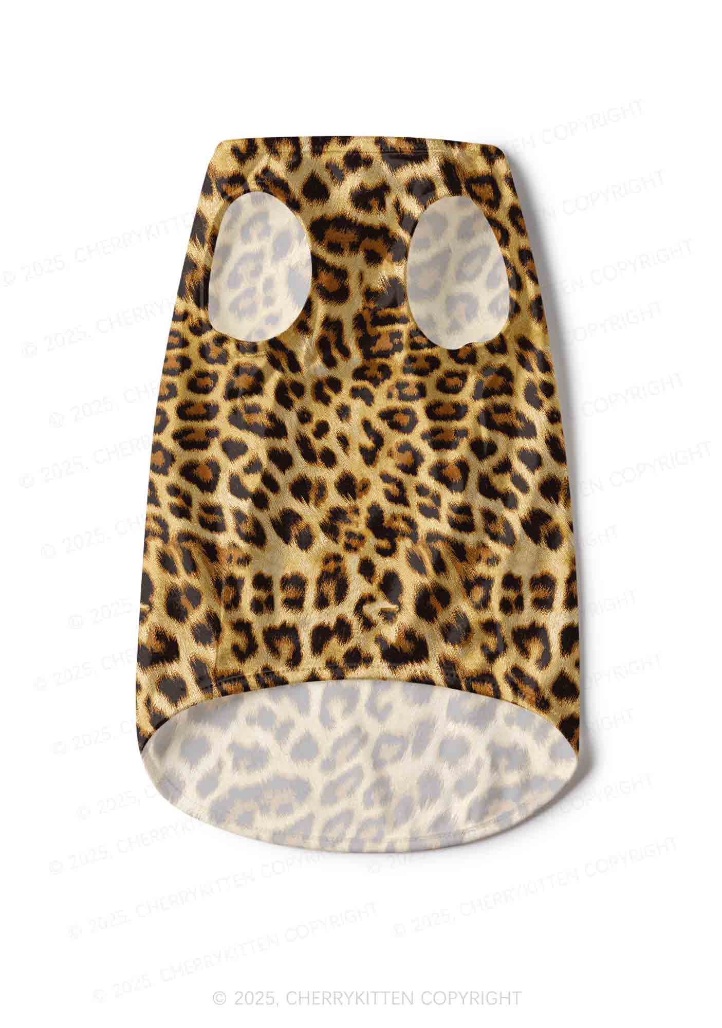 Brown Leopard Y2K Pet Tank Top Cherrykitten