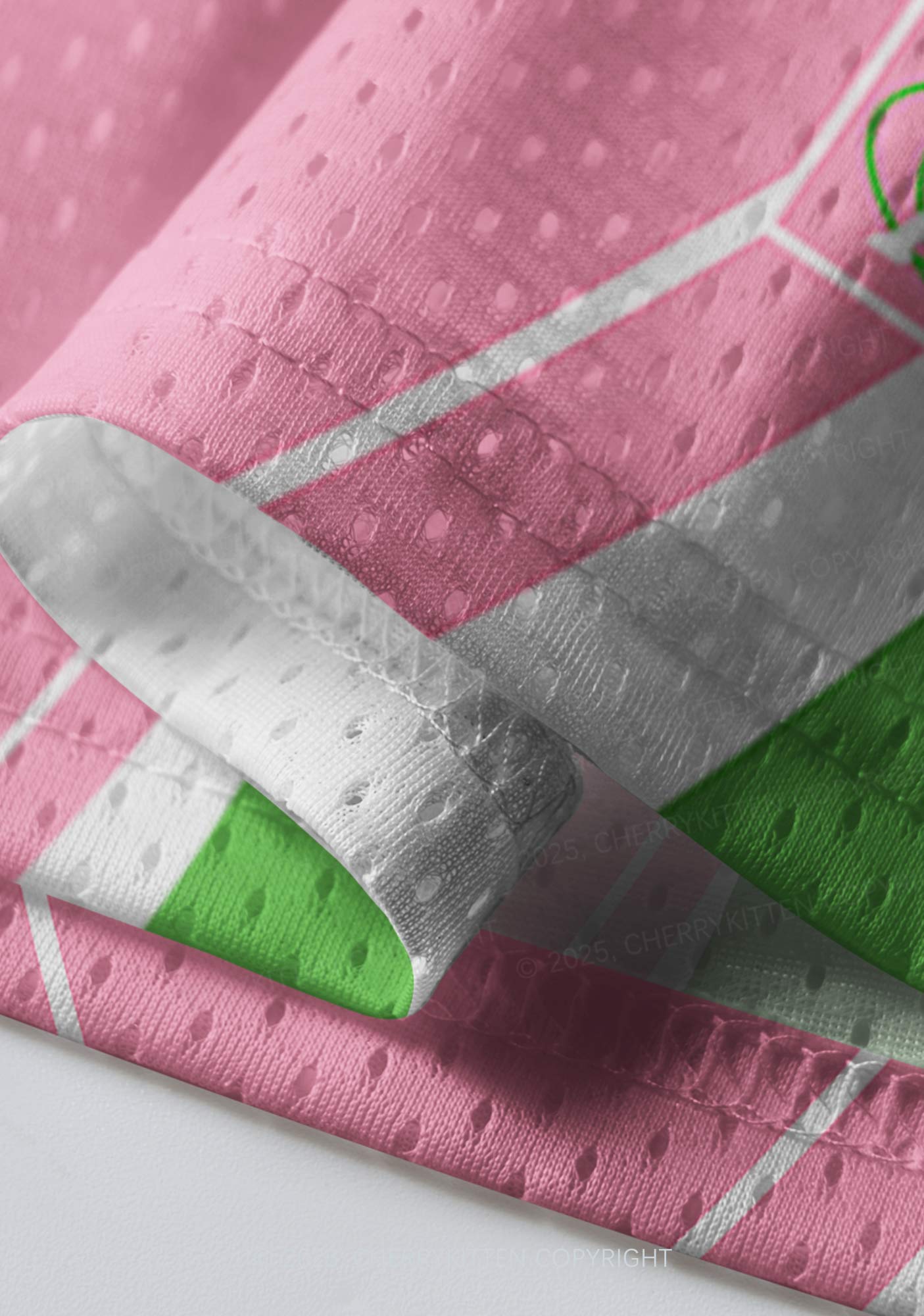 Custom Team Pink Mint Heart Y2K Sport Jersey Shirts Cherrykitten