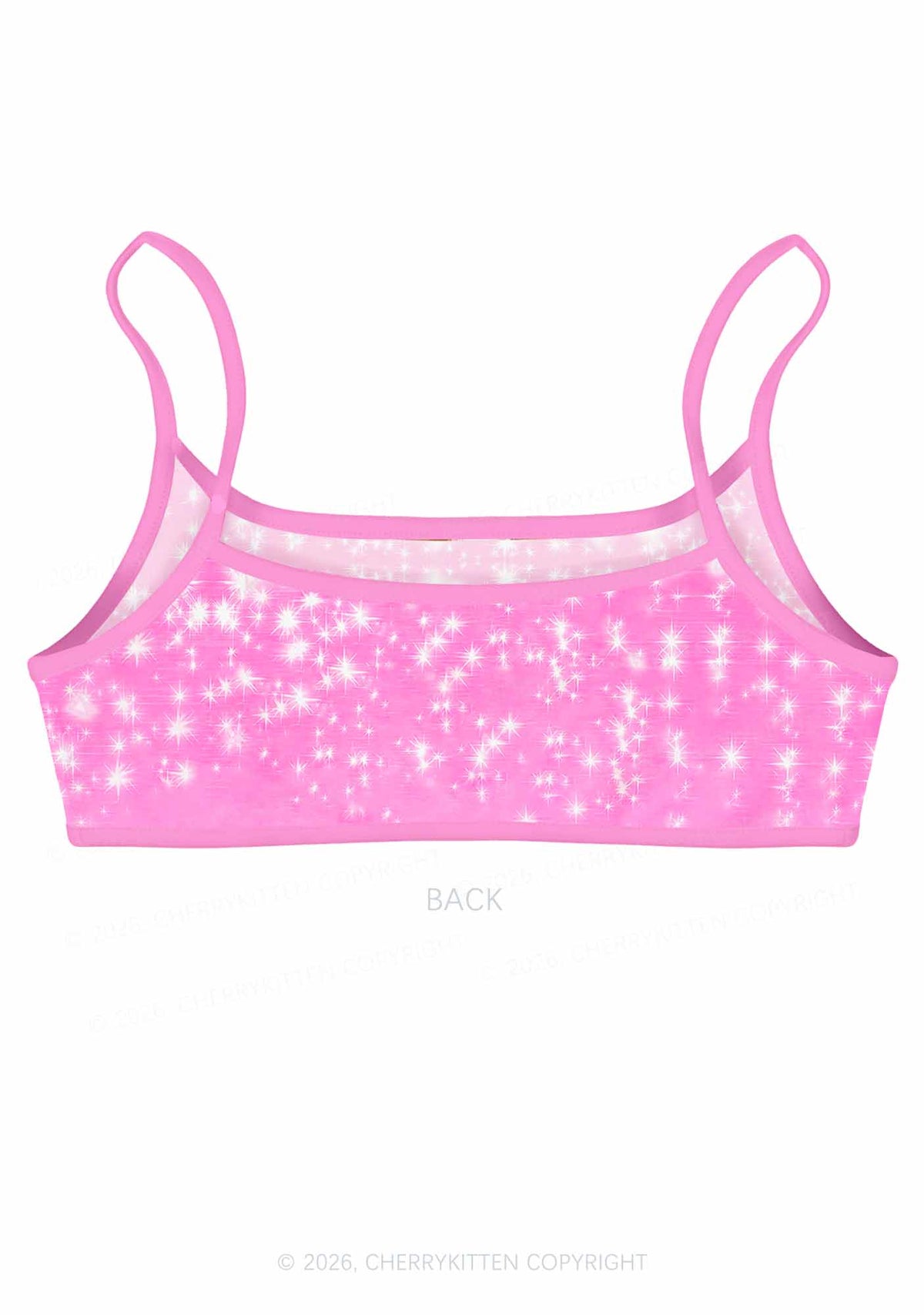 Rat Princess Y2K Print Super Crop Cami Cherrykitten