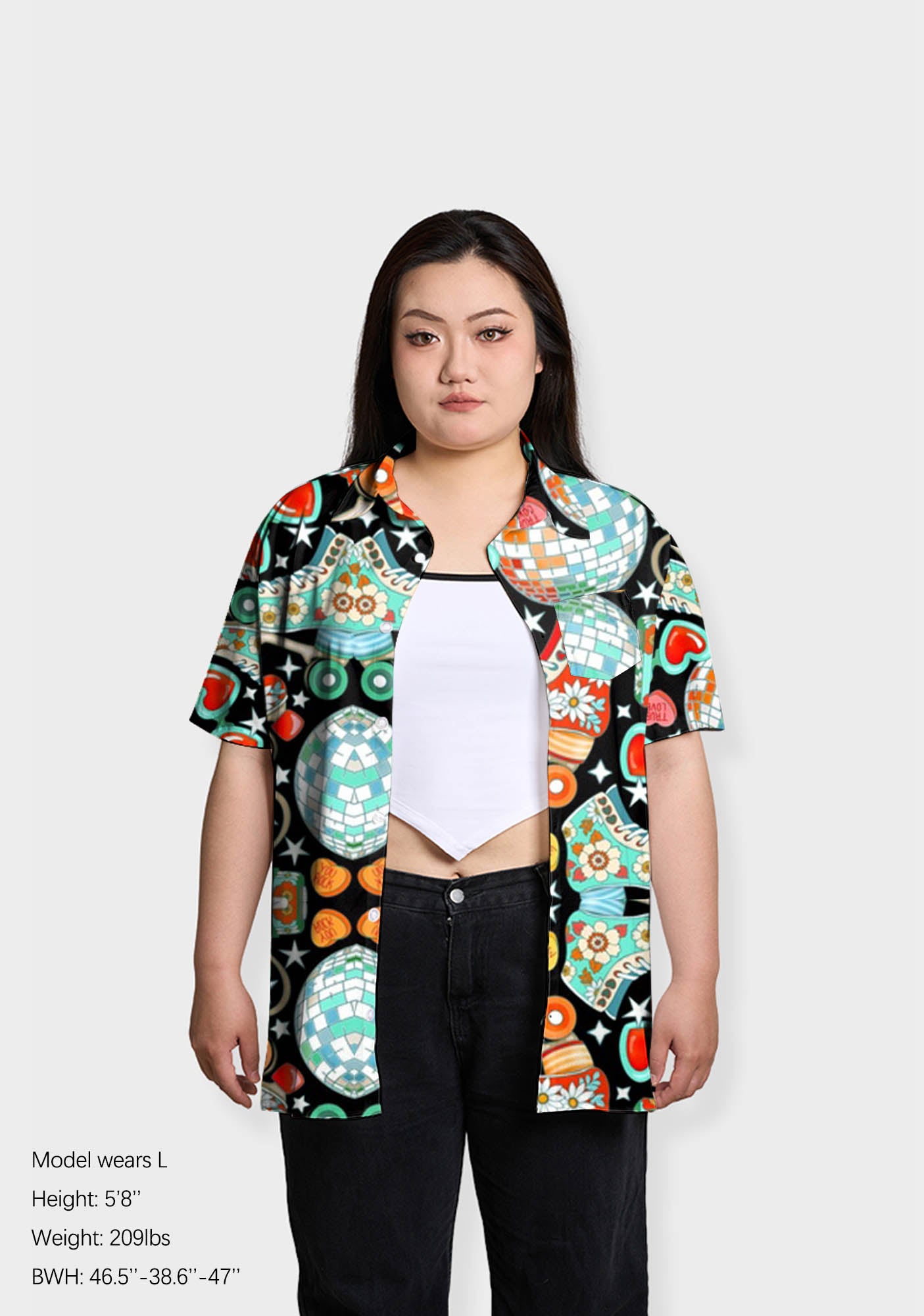 Dazzling Disco Dream Print Shirts
