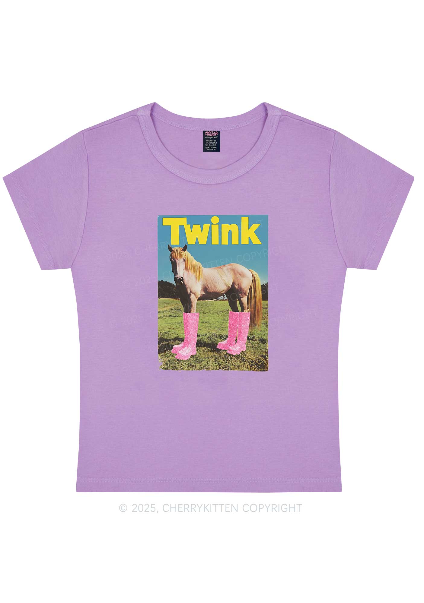 Twink Pony Pride Y2K Baby Tee Cherrykitten