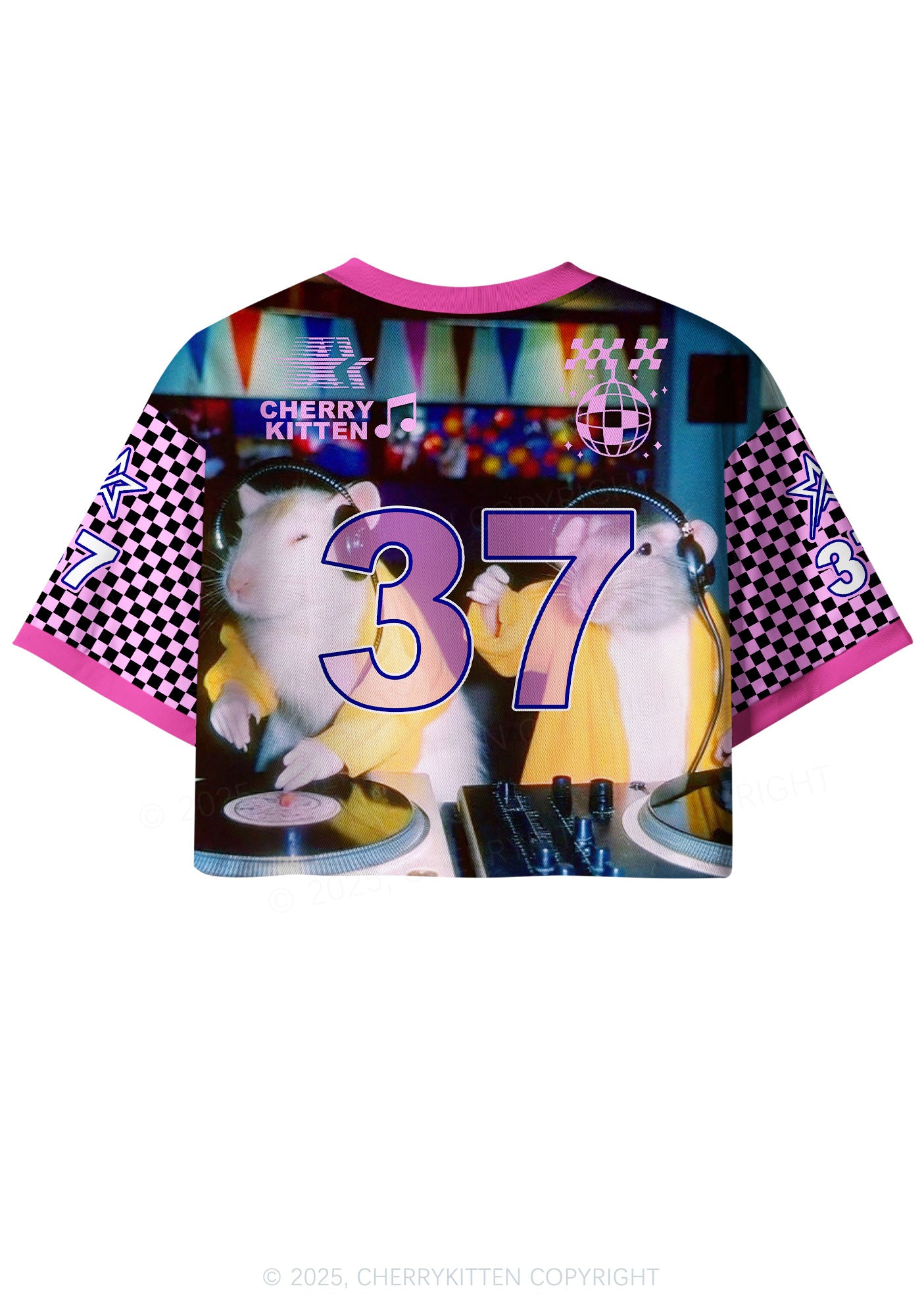 Custom DJ Rats Y2K Crop Sport Jersey Shirts Cherrykitten
