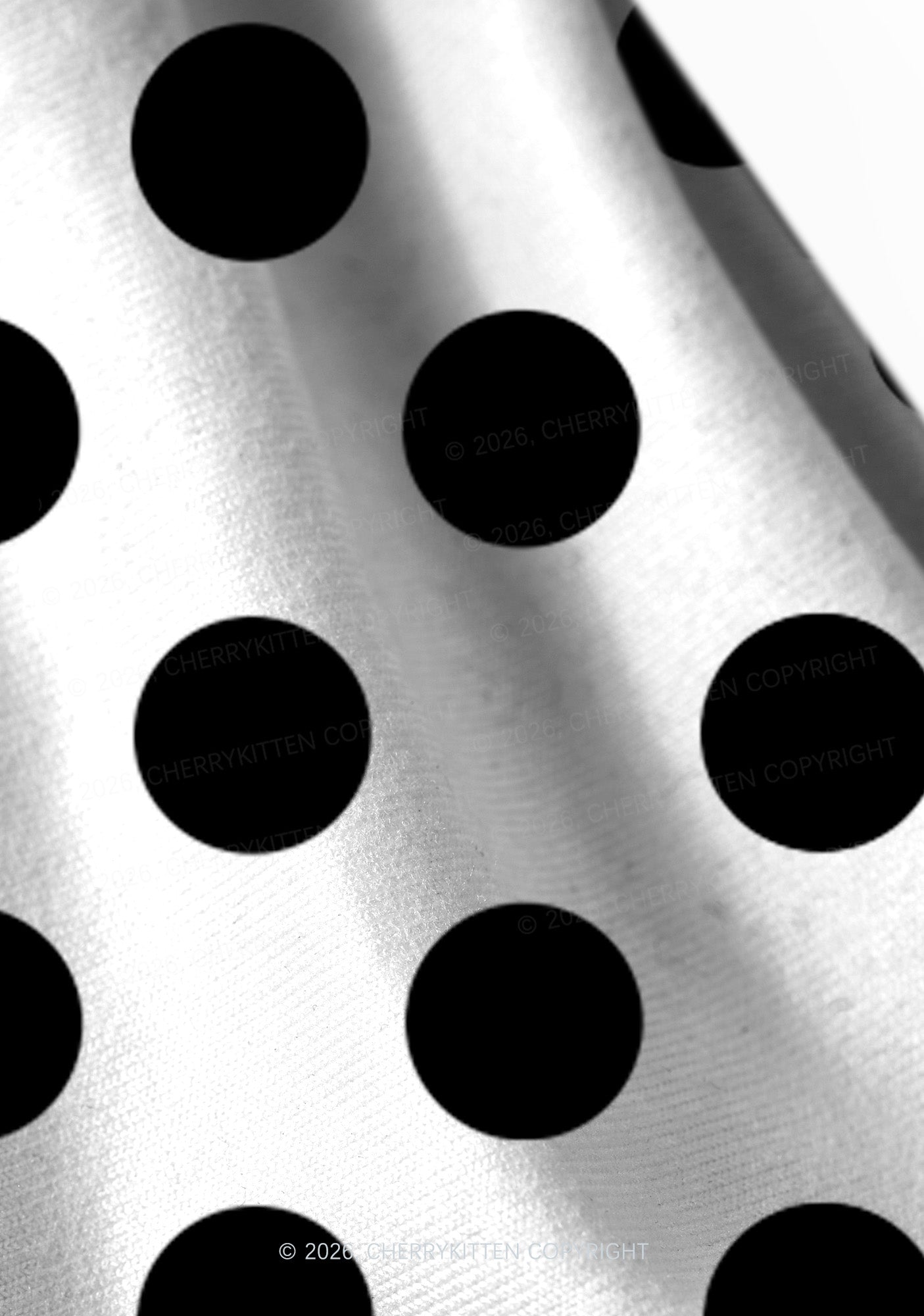 Black Dots On White Y2K Print Foldover Waistband Cherrykitten