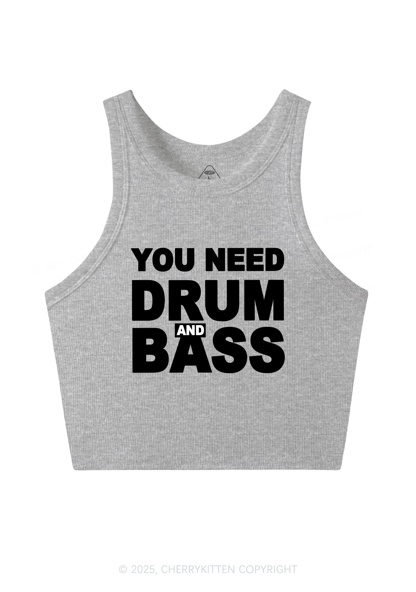 Need Drum And Bass Y2K Crop Tank Top Cherrykitten