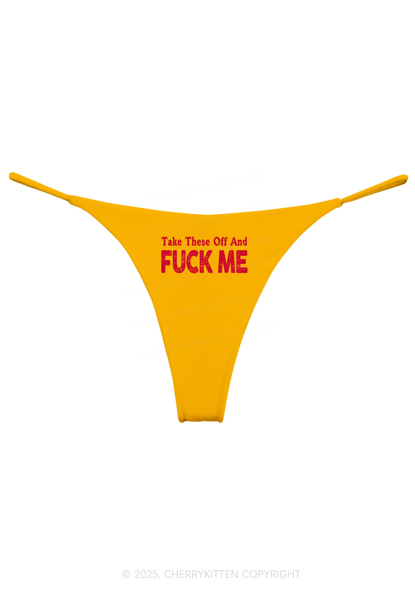 Take Off Fxxk Me Y2K Bikini String Thong Cherrykitten