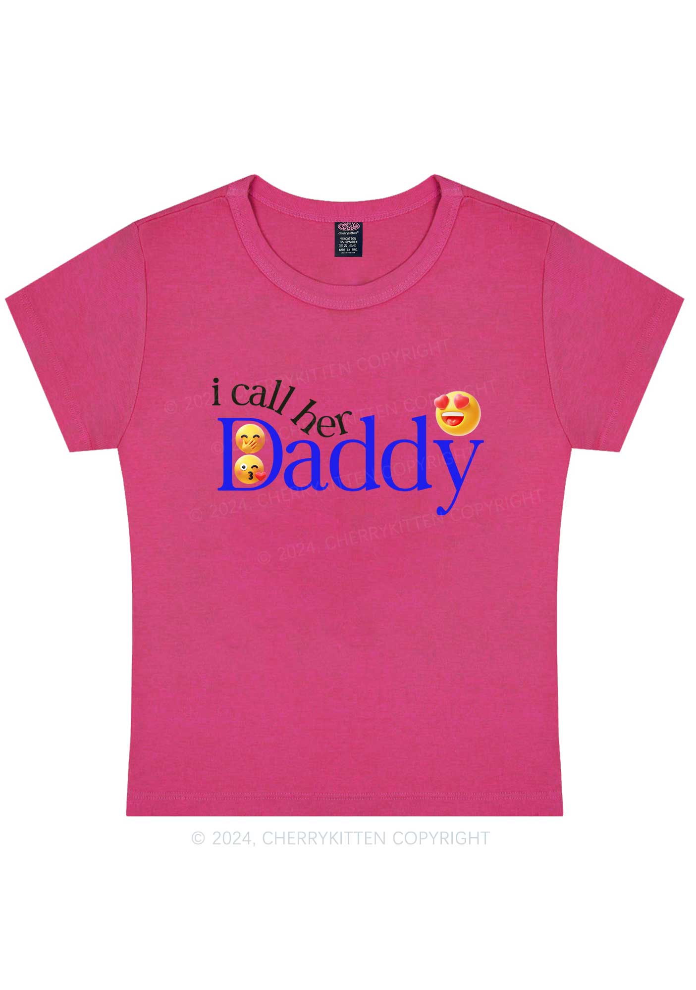 Curvy Call Her Daddy Y2K Baby Tee Cherrykitten