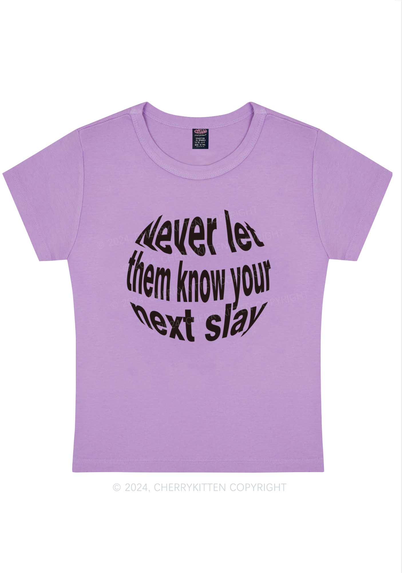 Your Next Slay Y2K Baby Tee Cherrykitten