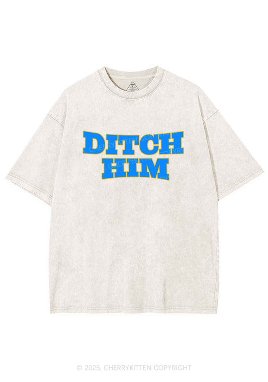 Ditch Him Pride Y2K Shirts Washed Tee Cherrykitten