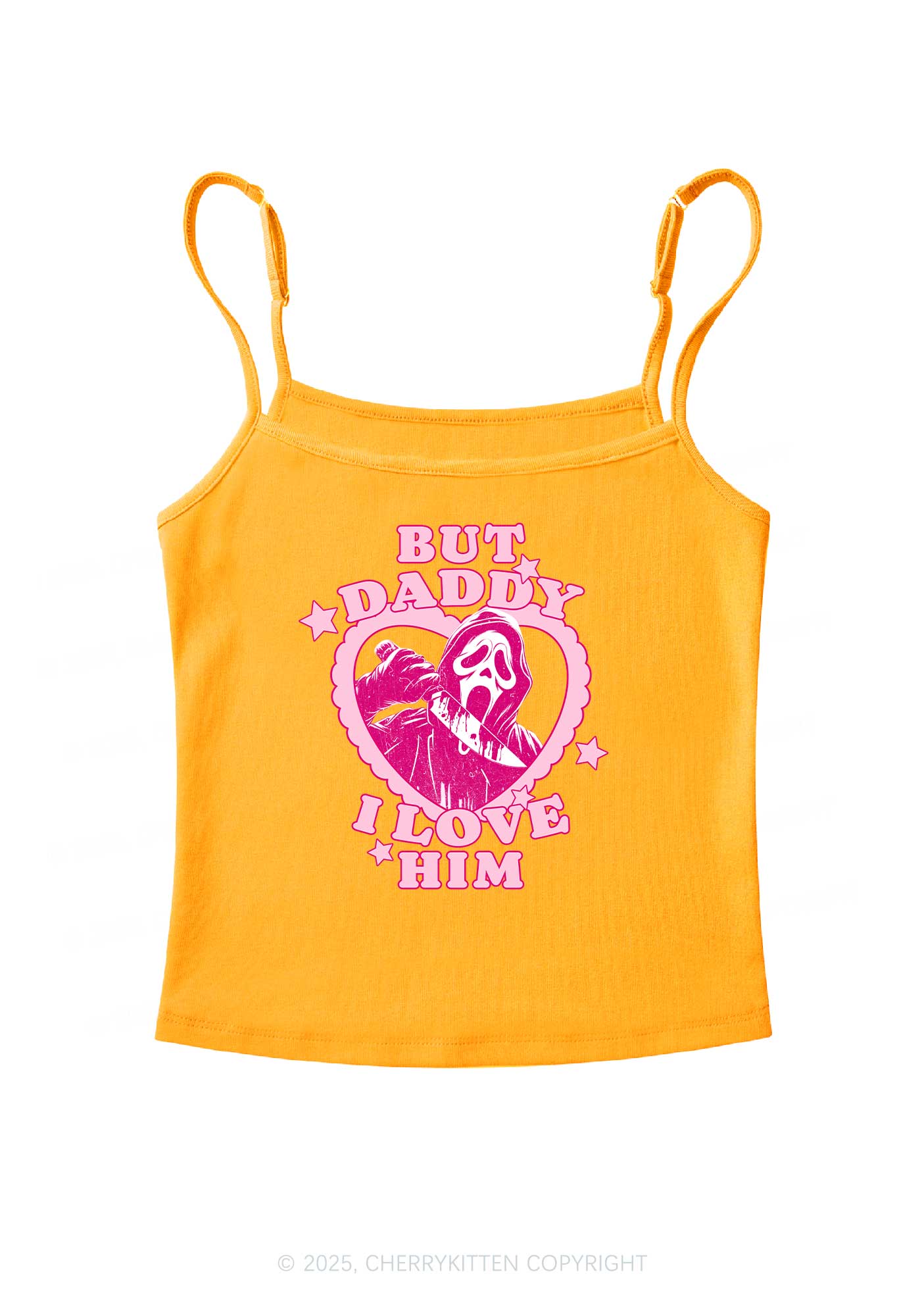 Halloween Daddy Love Horror Y2K Spaghetti Strap Cami Cherrykitten