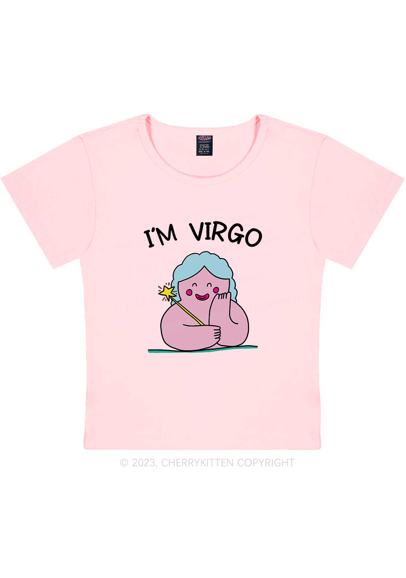 I'm Virgo Y2K Baby Tee Cherrykitten