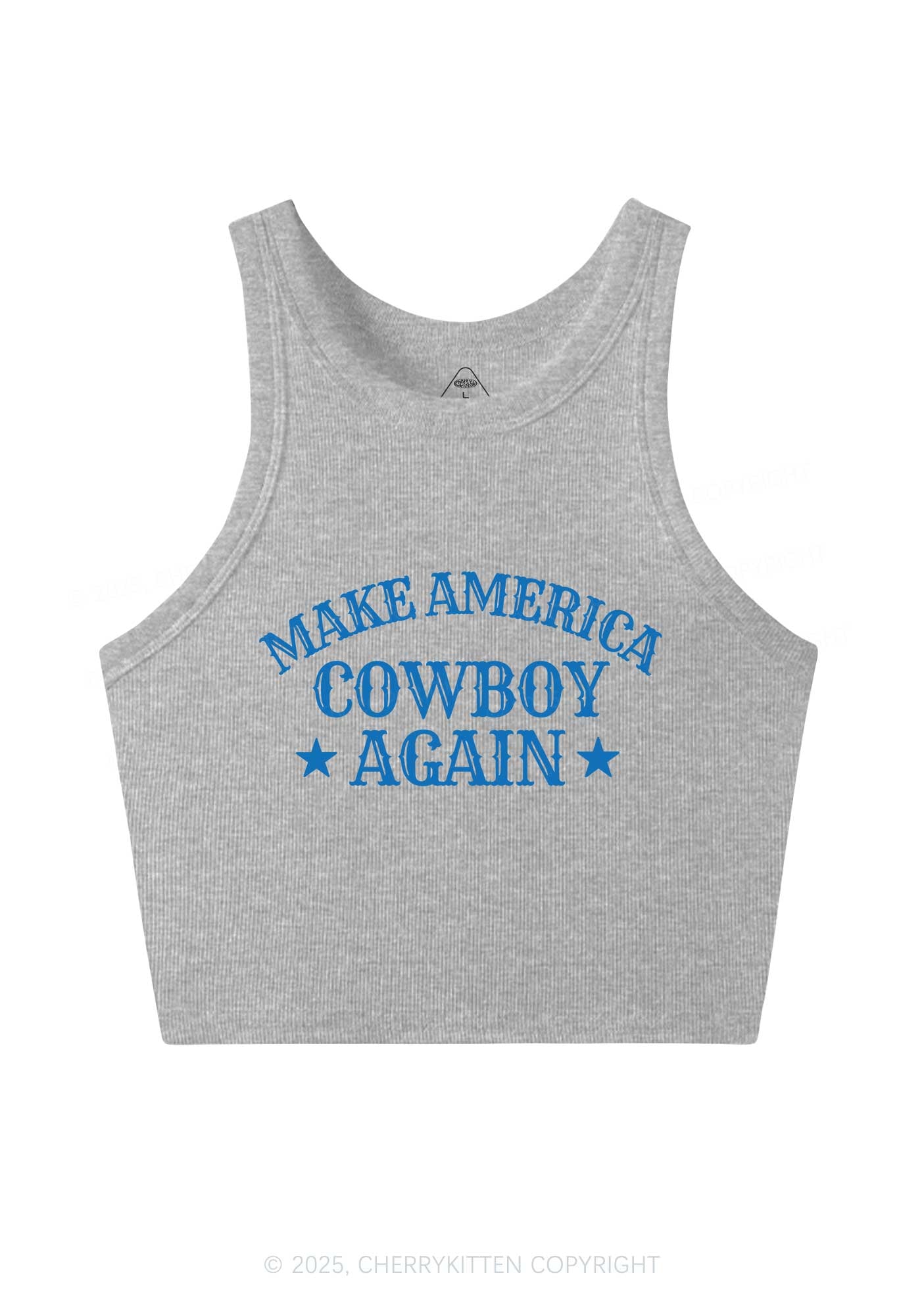 Cowboy Again Y2K Crop Tank Top Cherrykitten