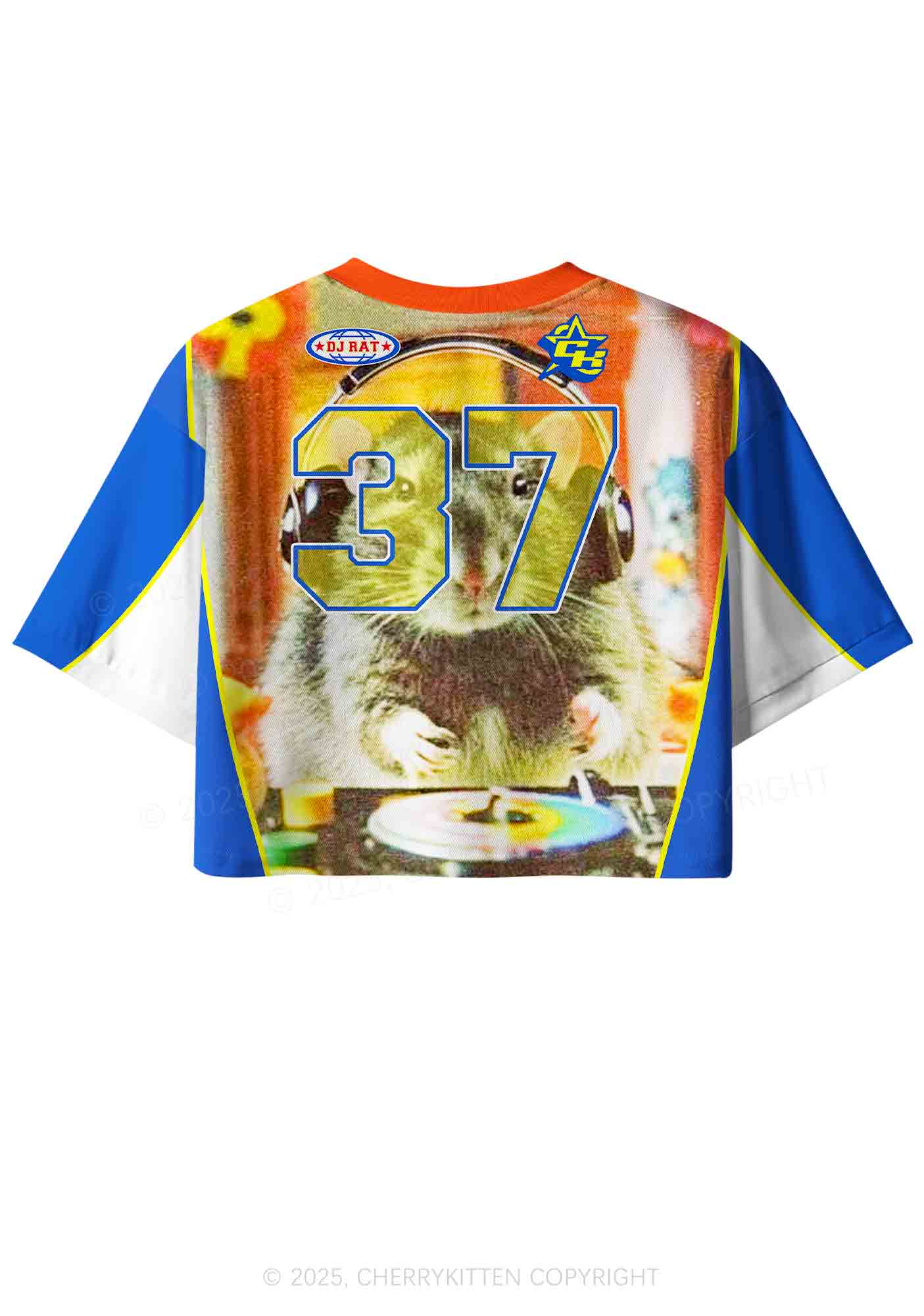 Custom DJ Rat Duck Y2K Crop Sport Jersey Shirts Cherrykitten