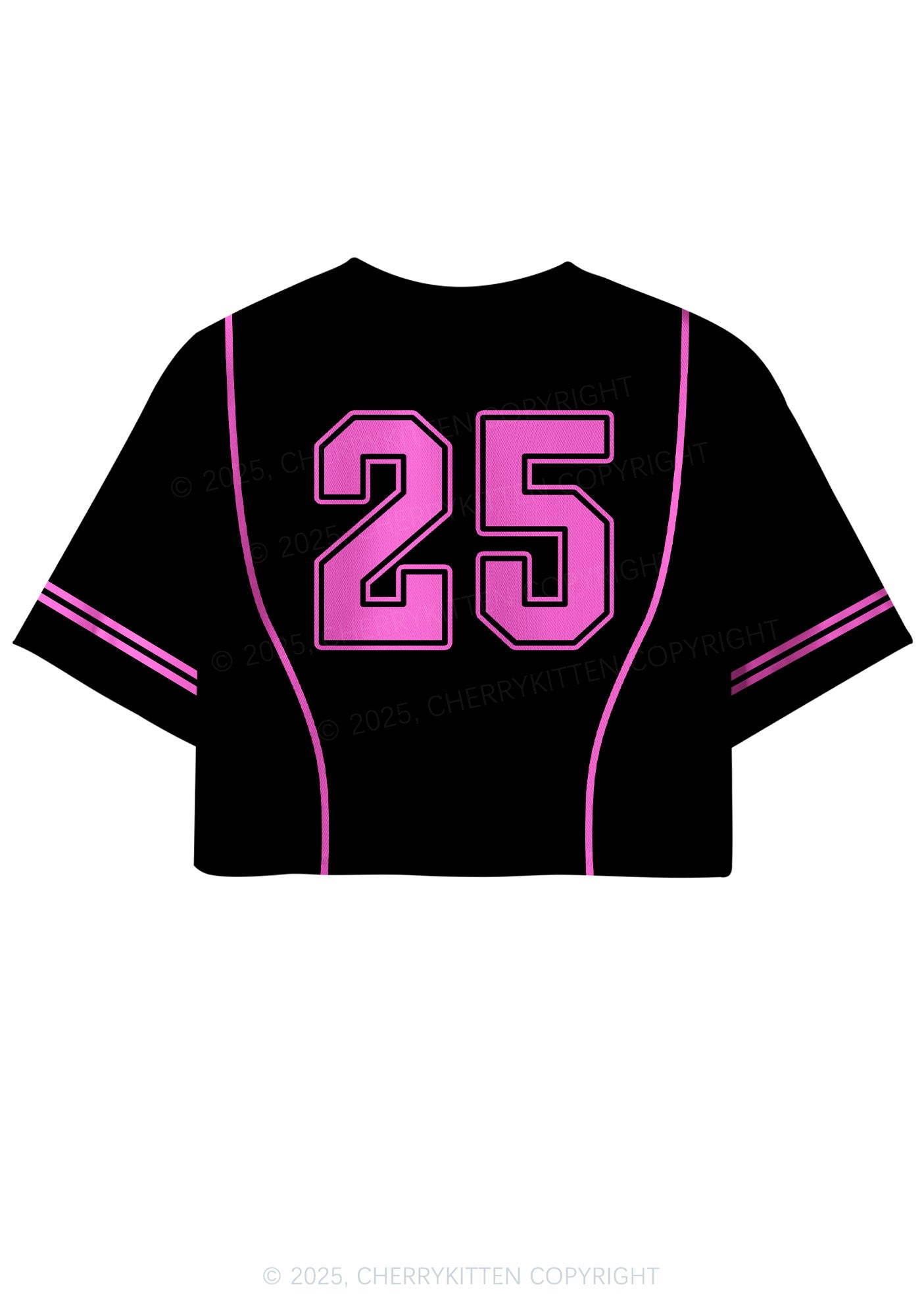 Custom Hot Pink Flame Y2K Crop Sport Jersey Shirts Cherrykitten