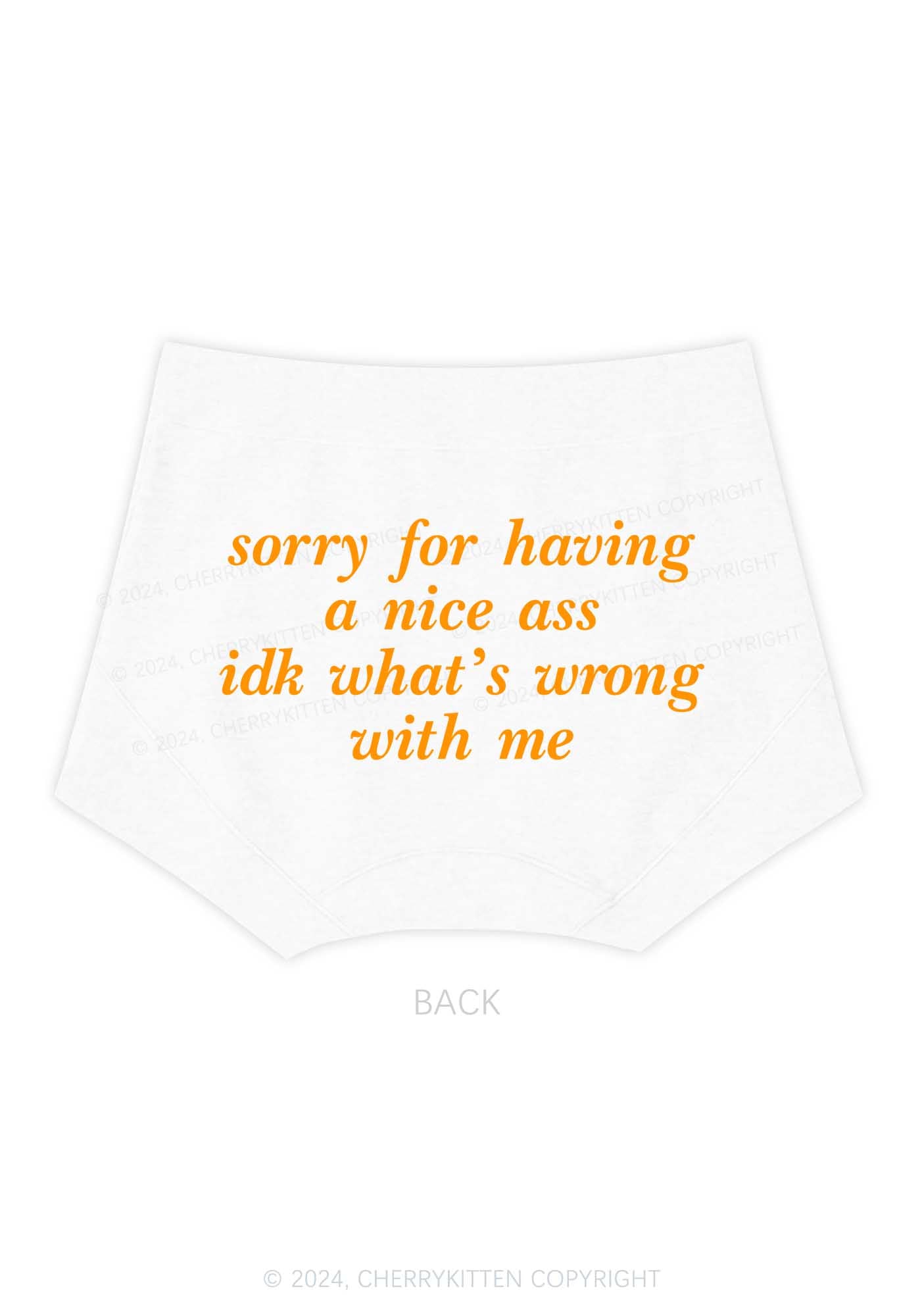 Sorry For Nice Axx Y2K Mid Rise Waist Boyshort Cherrykitten