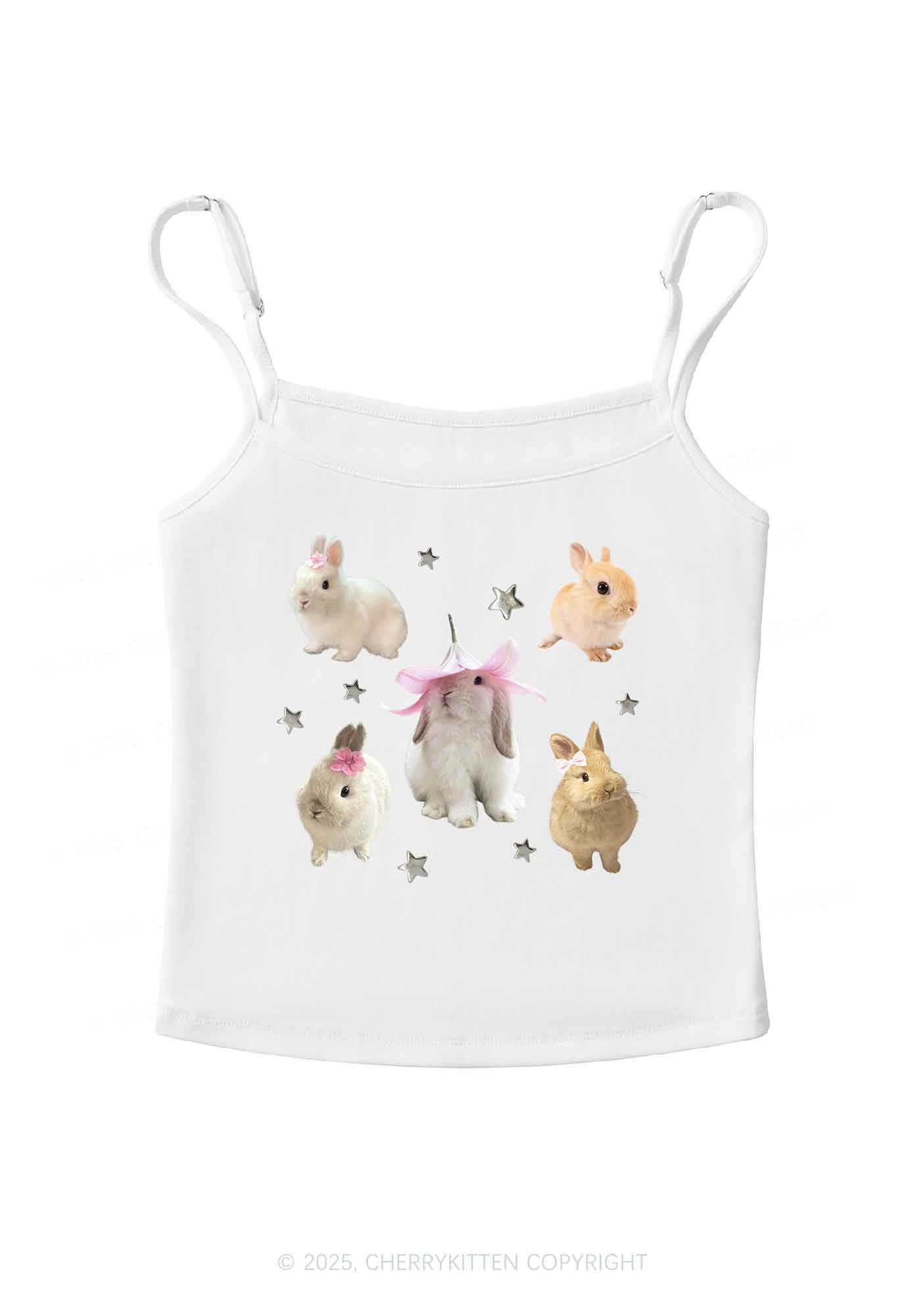 Lovely Rabbits Y2K Spaghetti Strap Cami Cherrykitten
