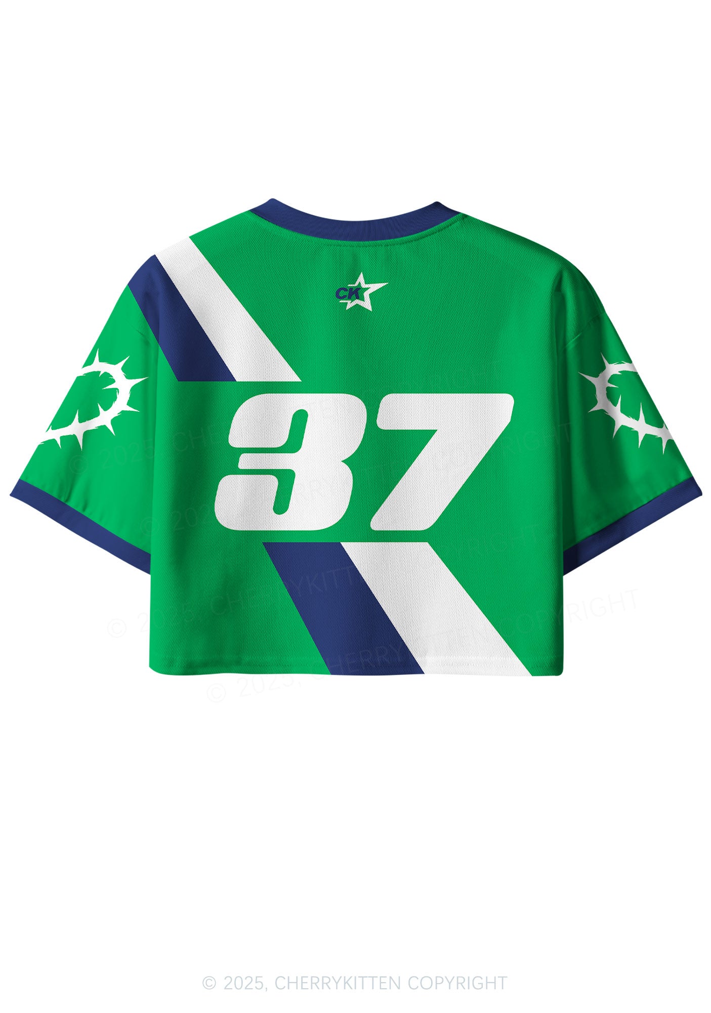 Custom Tattoos Are Stupid Y2K Crop Sport Jersey Shirts Cherrykitten