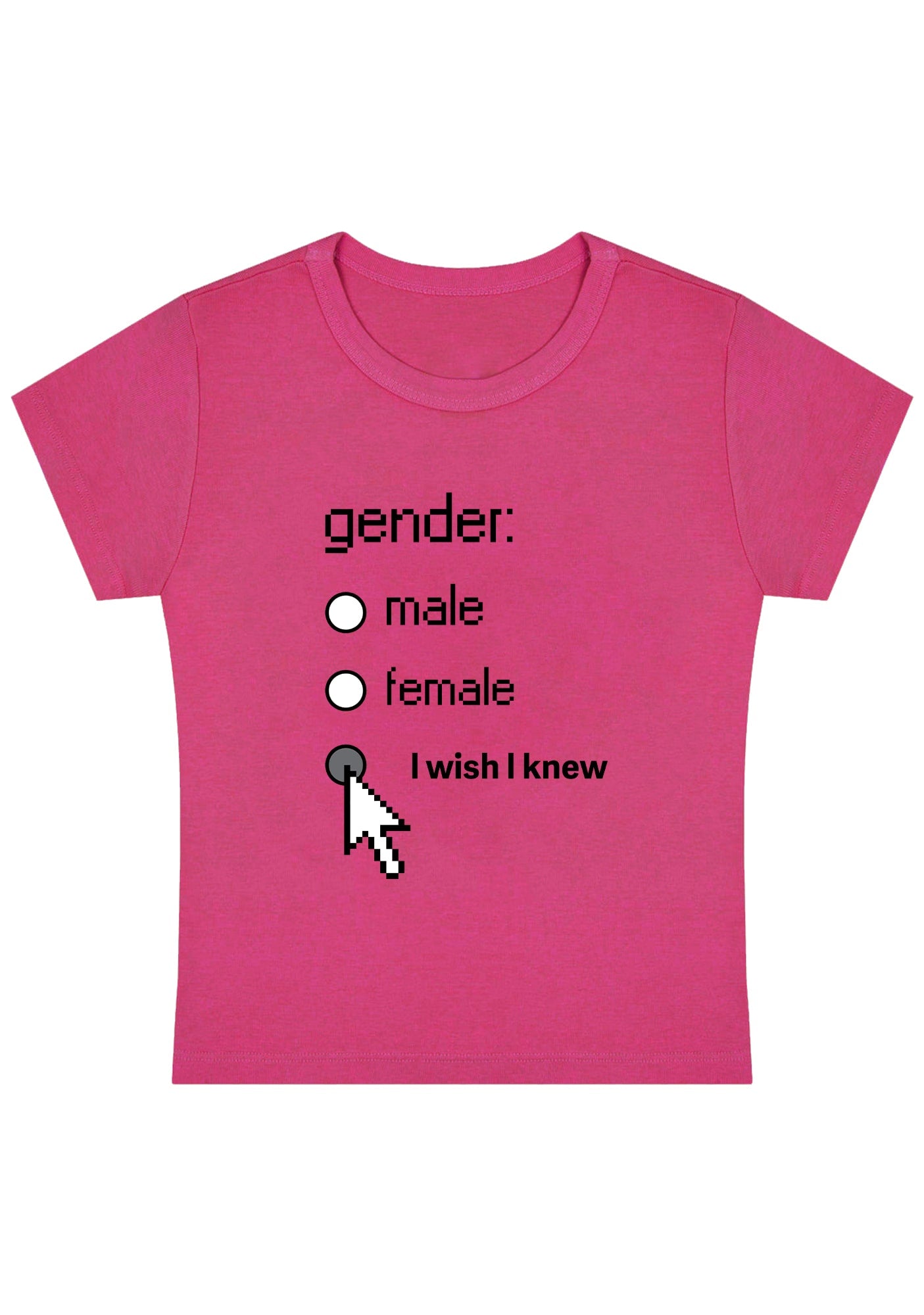 Curvy Gender Male Female I Wish I Knew Baby Tee