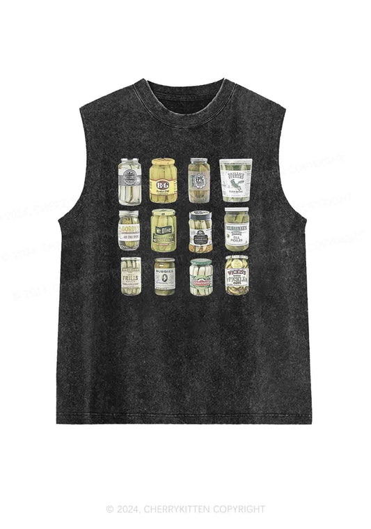 Canned Pickles Y2K Washed Tank Cherrykitten