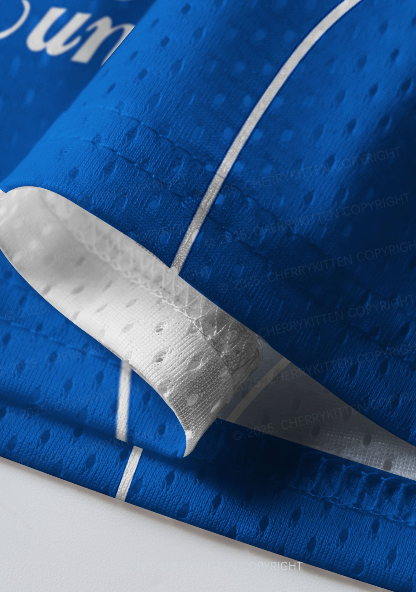 Custom Blue Dont Play Techno Y2K Sport Jersey Shirts Cherrykitten