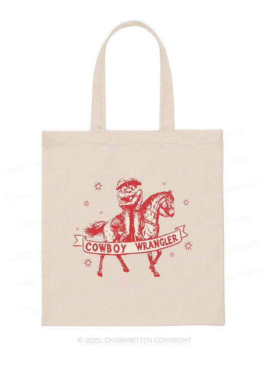 Cowboy Wrangler Pride Y2K Canvas Tote Bag Cherrykitten