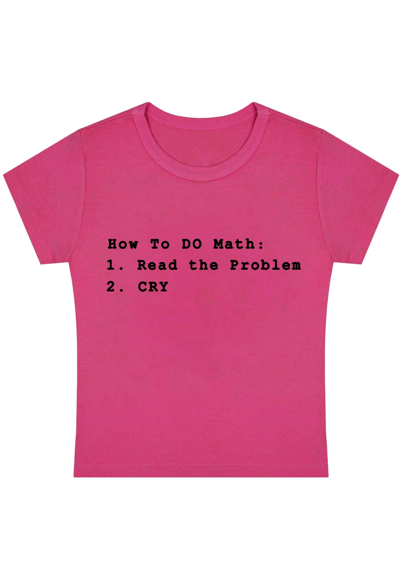 Curvy How To Do Math Baby Tee