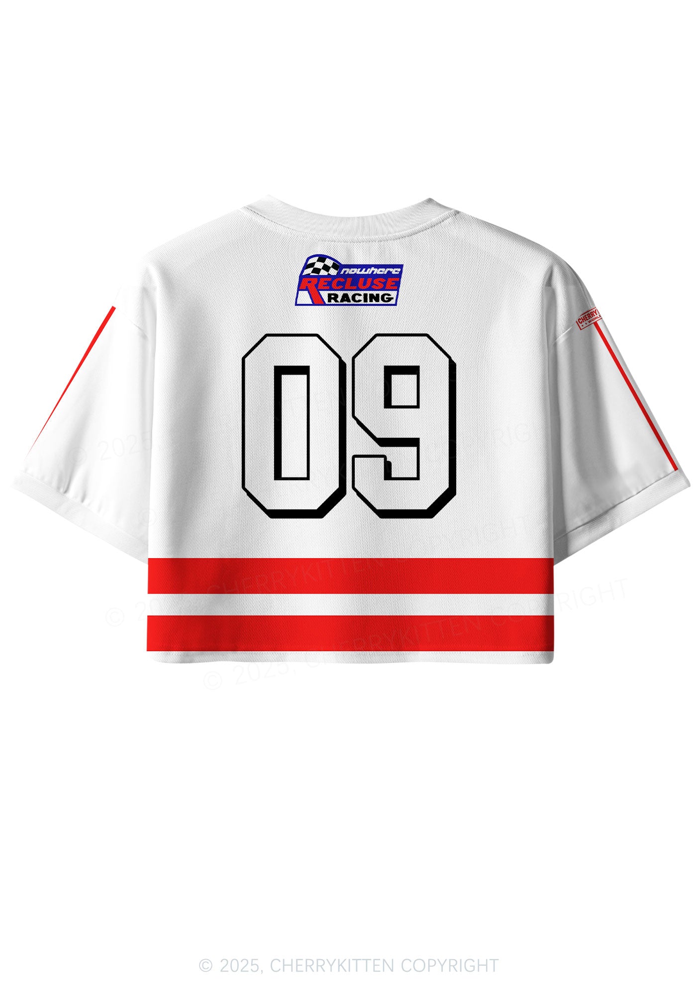 Custom Red Blue Sexsi Y2K Crop Sport Jersey Shirts Cherrykitten