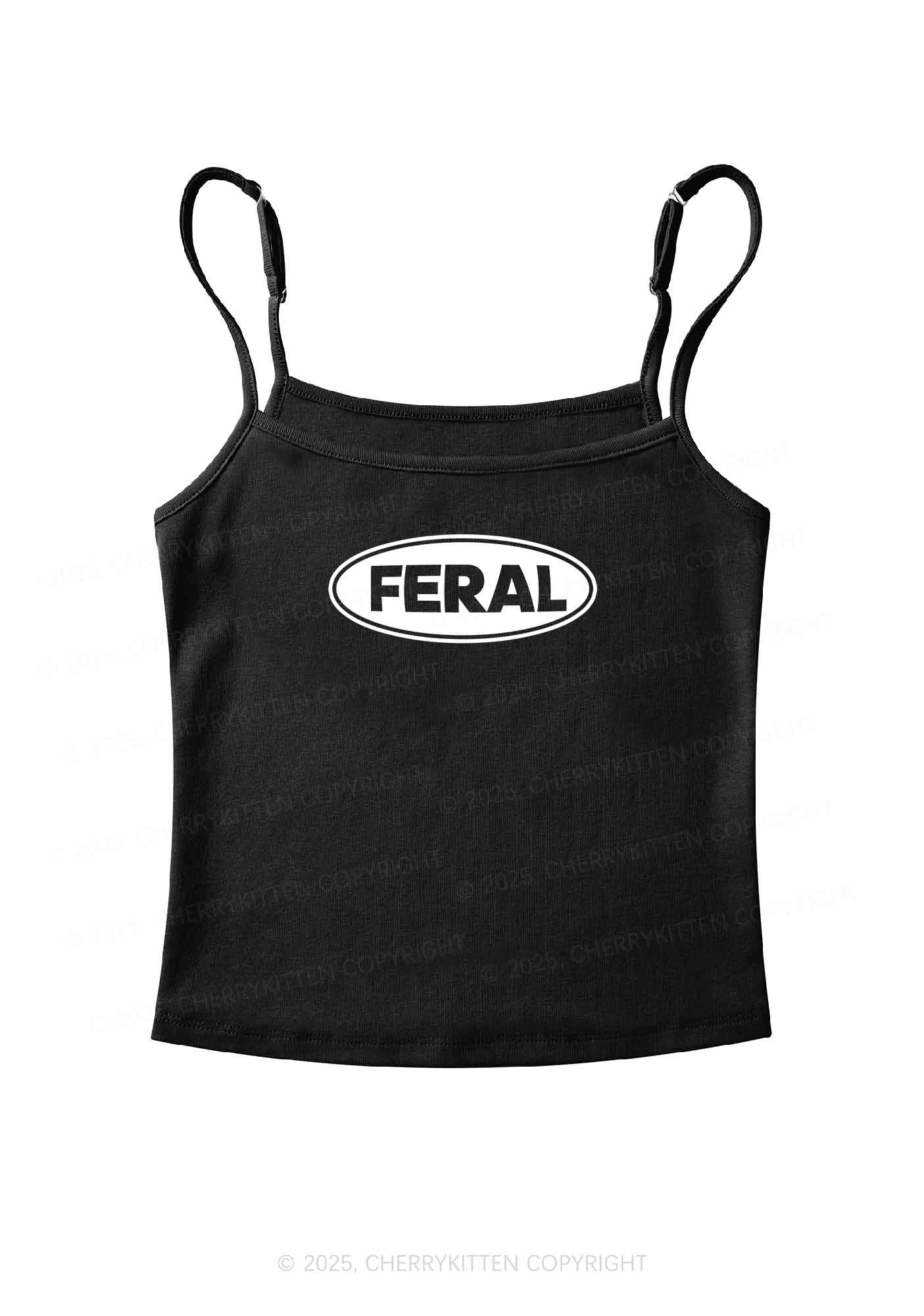 Feral Y2K Spaghetti Strap Cami Cherrykitten