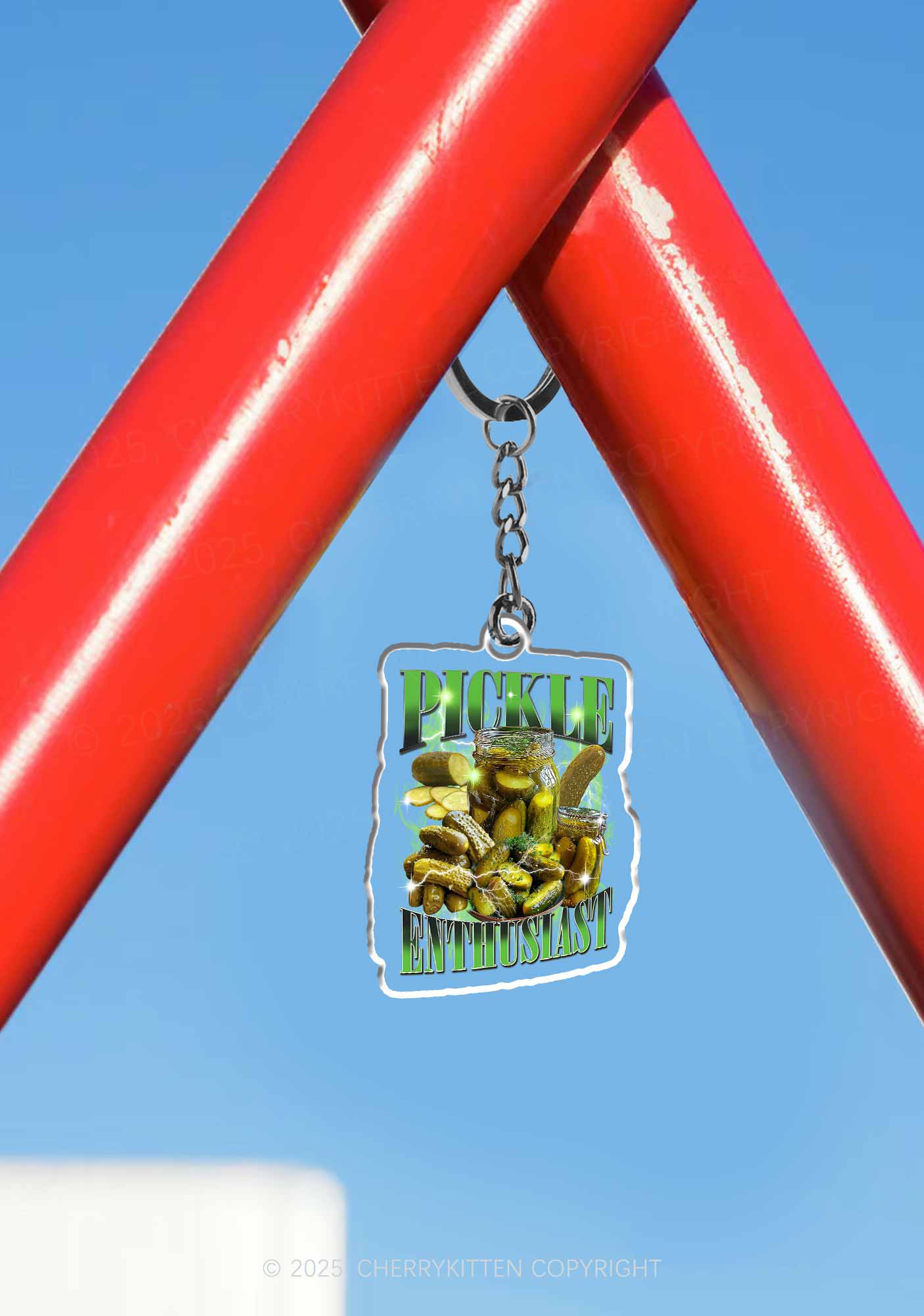 Pickle Enthusiast 1Pc Y2K Keychain Cherrykitten